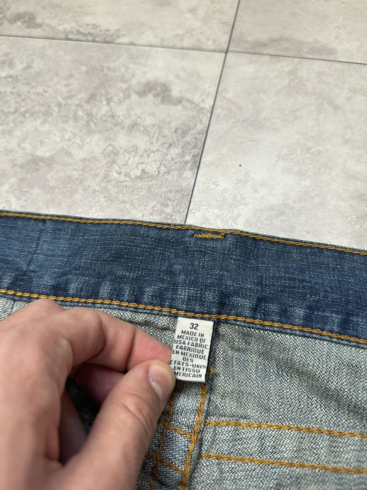 True Religion × Vintage Vintage Y2K True Religion Blue Denim Distressed Jeans Sz 32 Size US 32 / EU 48 - 10 Thumbnail