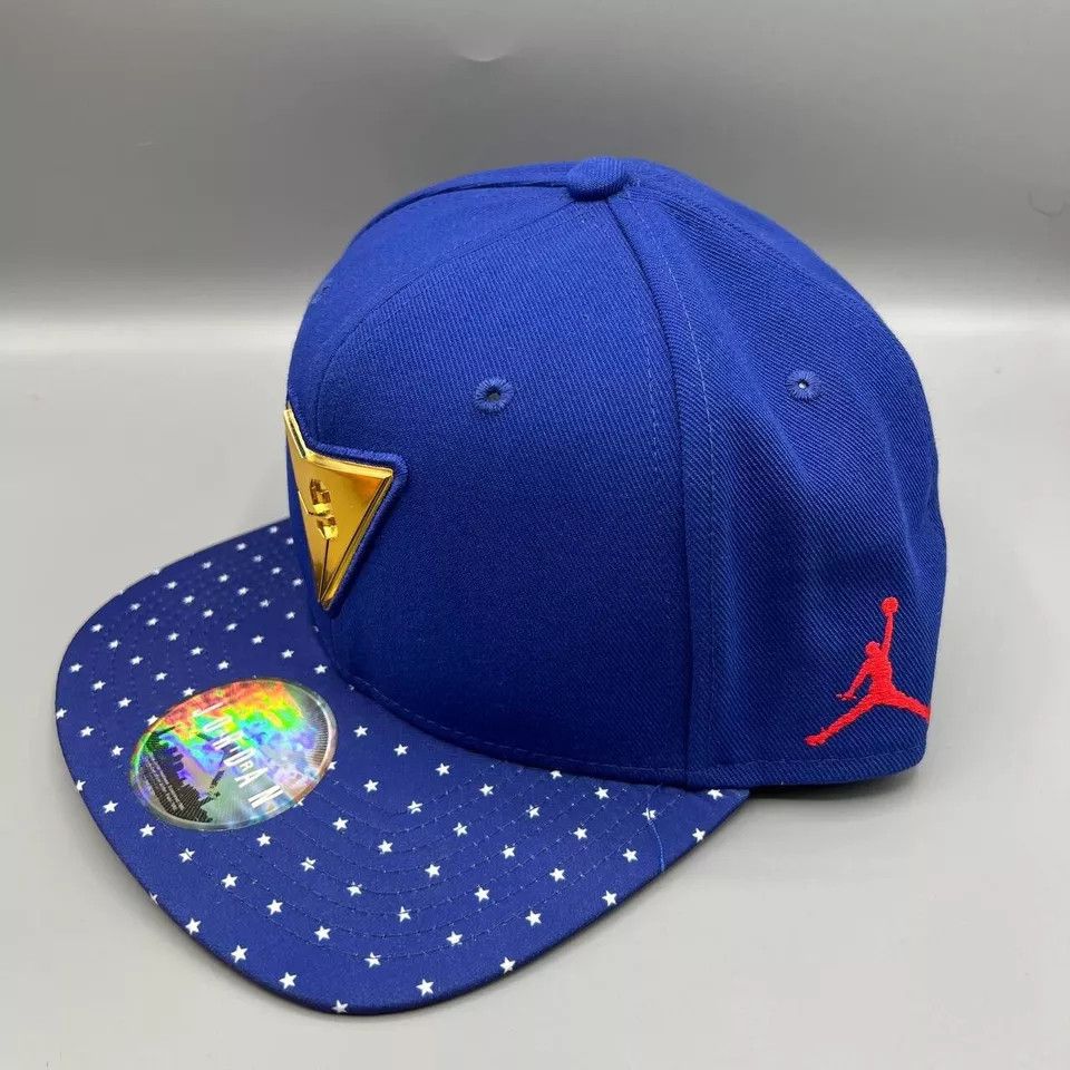 Jordan Brand Air Jordan Hat Men Blue Jumpman Snap Back Cap Size ONE SIZE - 2 Thumbnail