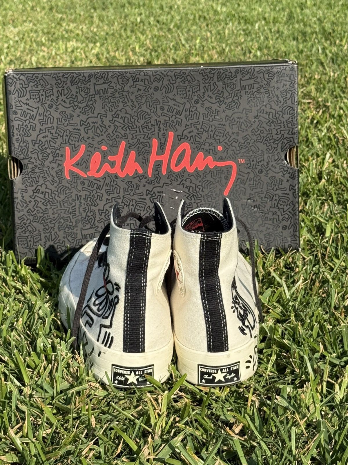 Keith Haring Keith Harring X Converse High Tops Size US 11.5 / EU 44-45 - 4 Thumbnail