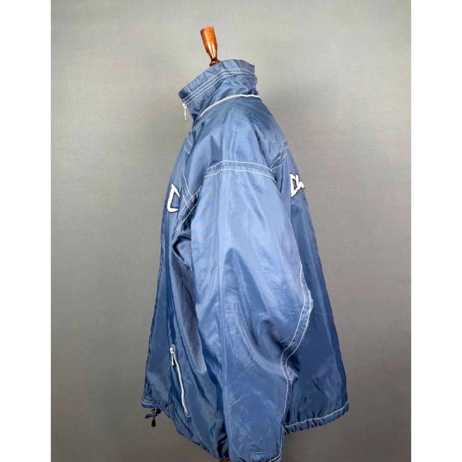 Champion Champion Jacket Mens 2XL Blue Puffer Quilt Quilted USA Vintage - 90s? Size US XXL / EU 58 / 5 - 3 Thumbnail