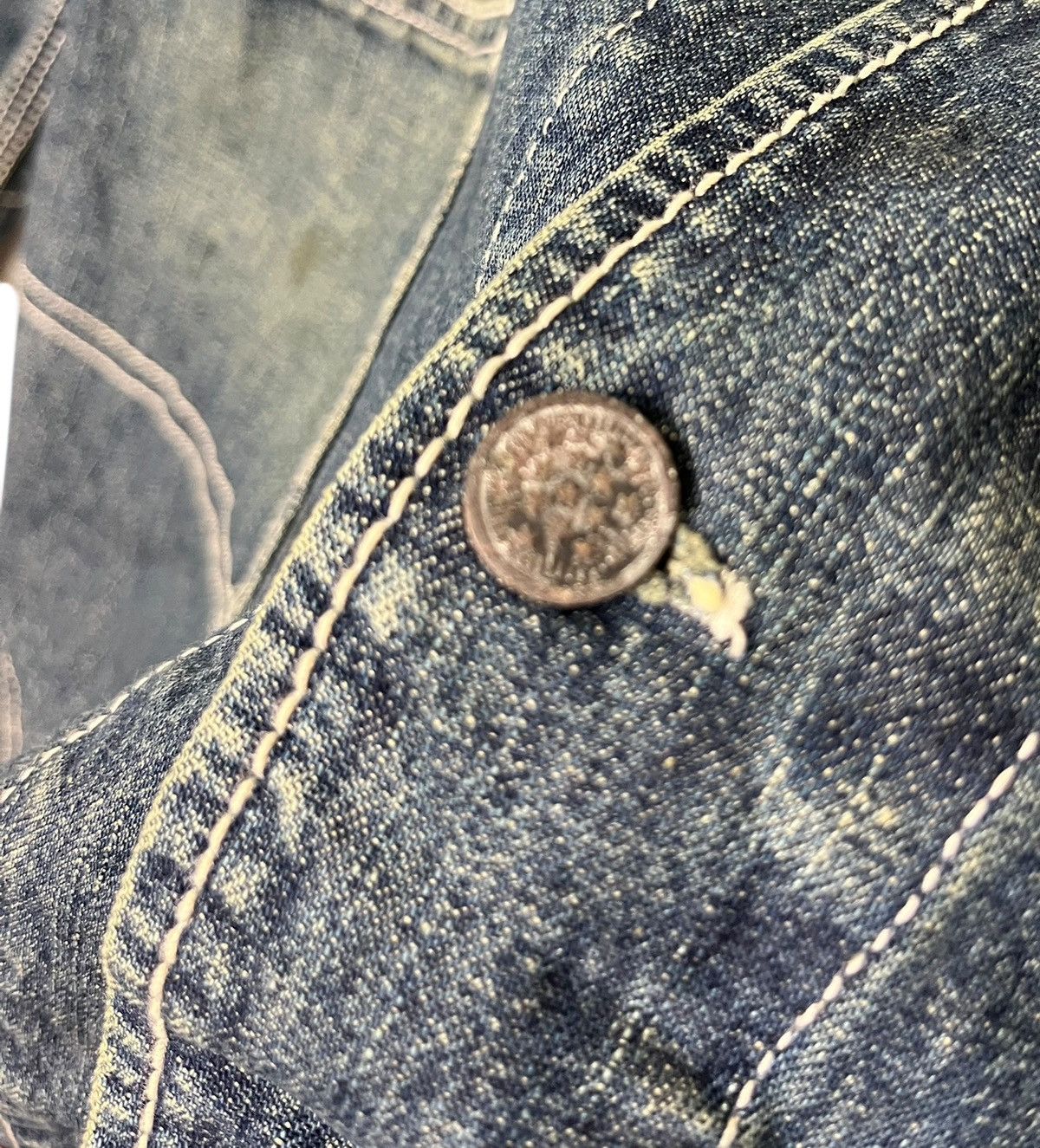 Vintage Vintage Texaco 13 Star Button Denim Jacket Size US L / EU 52-54 / 3 - 12 Thumbnail