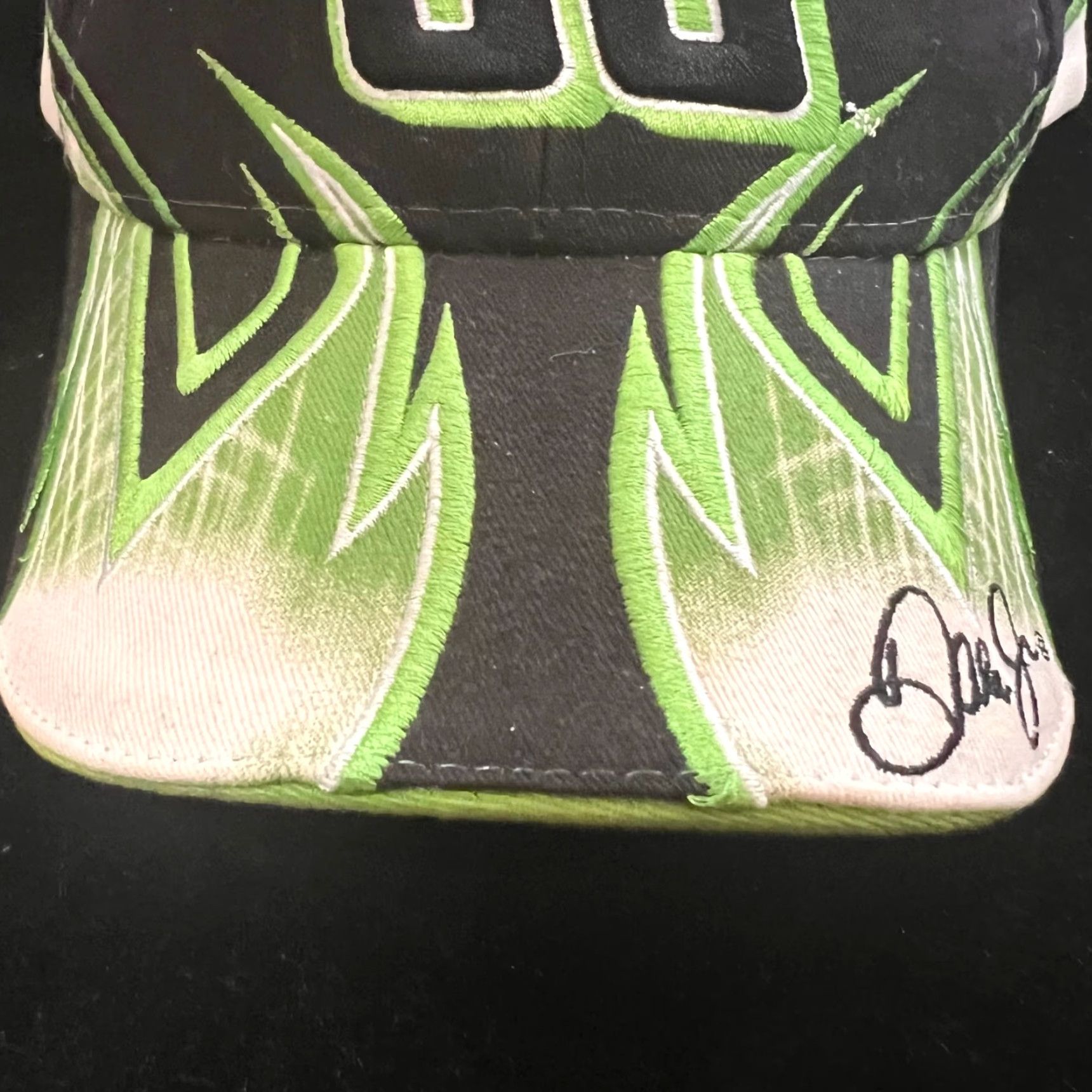 Vintage Dale Jr 88 AMP Energy Racing NASCAR Hat Adult One Size Black Green Trucker Hat Mens Size ONE SIZE - 3 Thumbnail