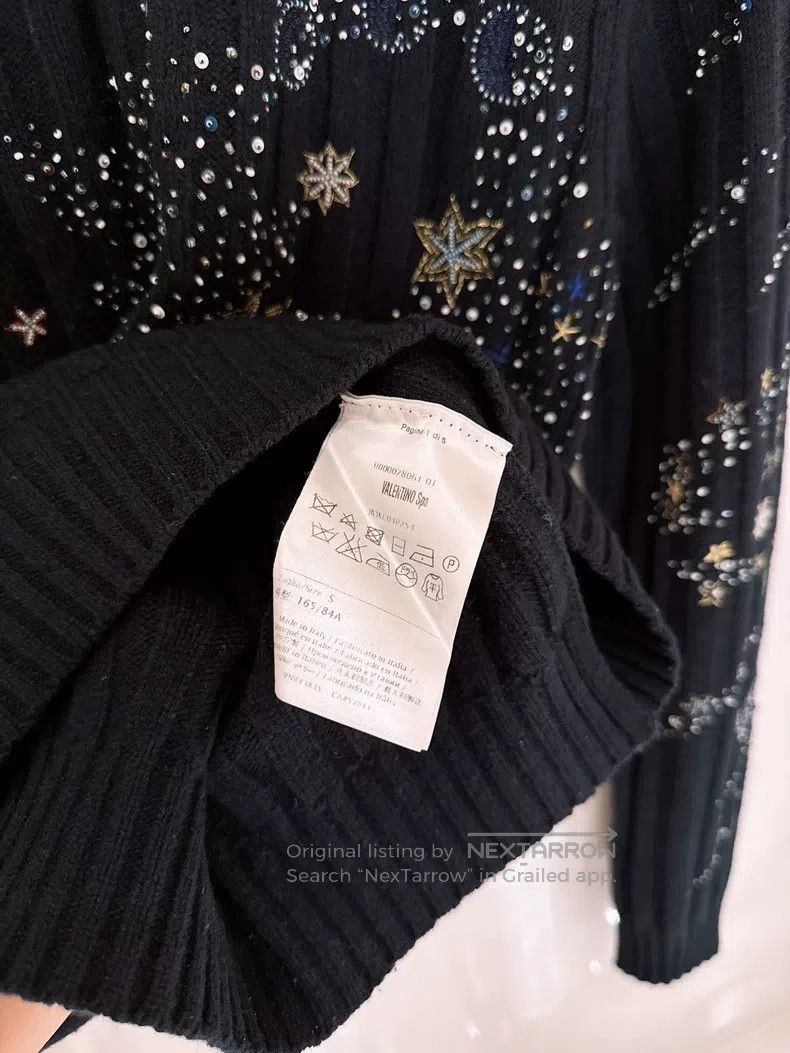 Valentino Valentino Starry sky embroidered beaded sweater Size S / US 4 / IT 40 - 9 Thumbnail