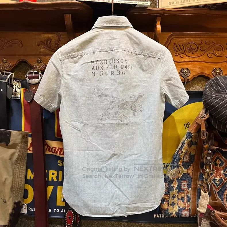 RRL Ralph Lauren RRL Ralph Lauren Old style shirt with short sleeves Size US XS / EU 42 / 0 - 2 Thumbnail
