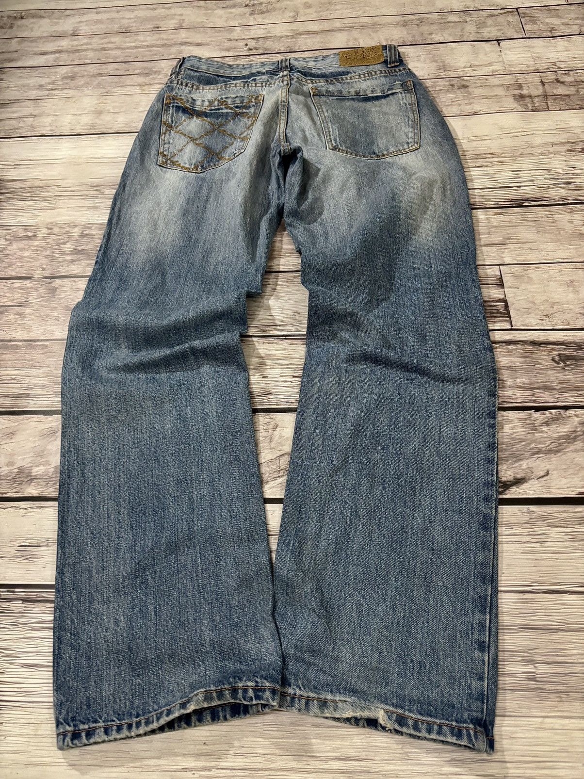 JNCO × Japanese Brand Vintage Baggy Rap sk8 Jnco Style Washed Jeans y2k Size US 32 / EU 48 - 3 Thumbnail