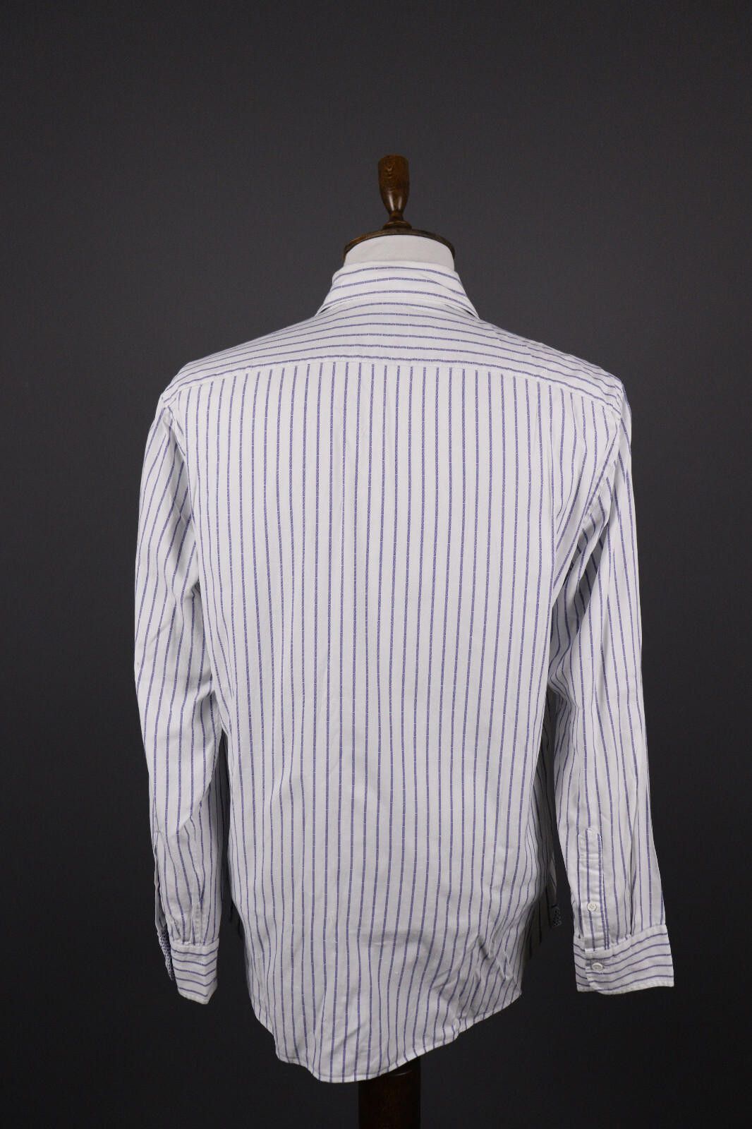 Designer Boggi Milano New Classic Custom Fit Stripe Shirt Size XL Size US XL / EU 56 / 4 - 5 Thumbnail