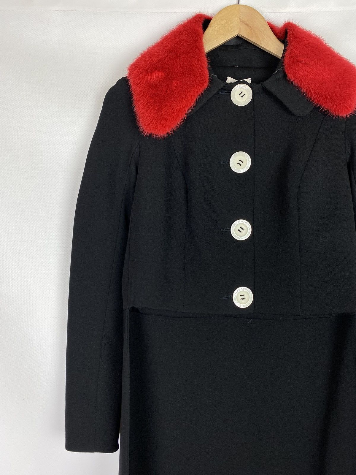 Natasha Zinko BNWT! Natasha Zinko wool tailed assymetrical length coat Size XXS / US 00 / IT 34 - 3 Thumbnail