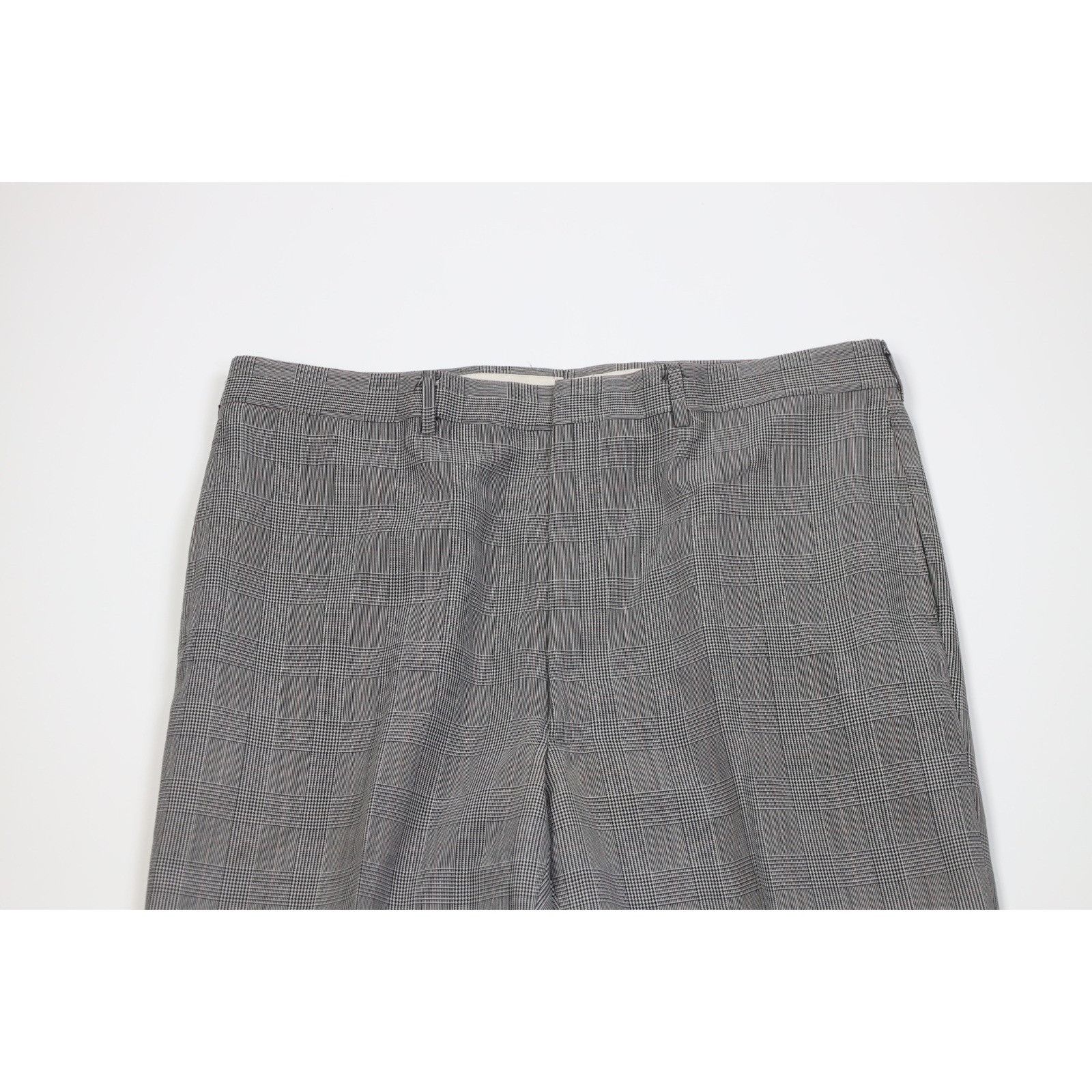 Vintage Vintage 70s Palm Beach 2 Piece Wool Suit Wedding Houndstooth Size 44L - 11 Thumbnail