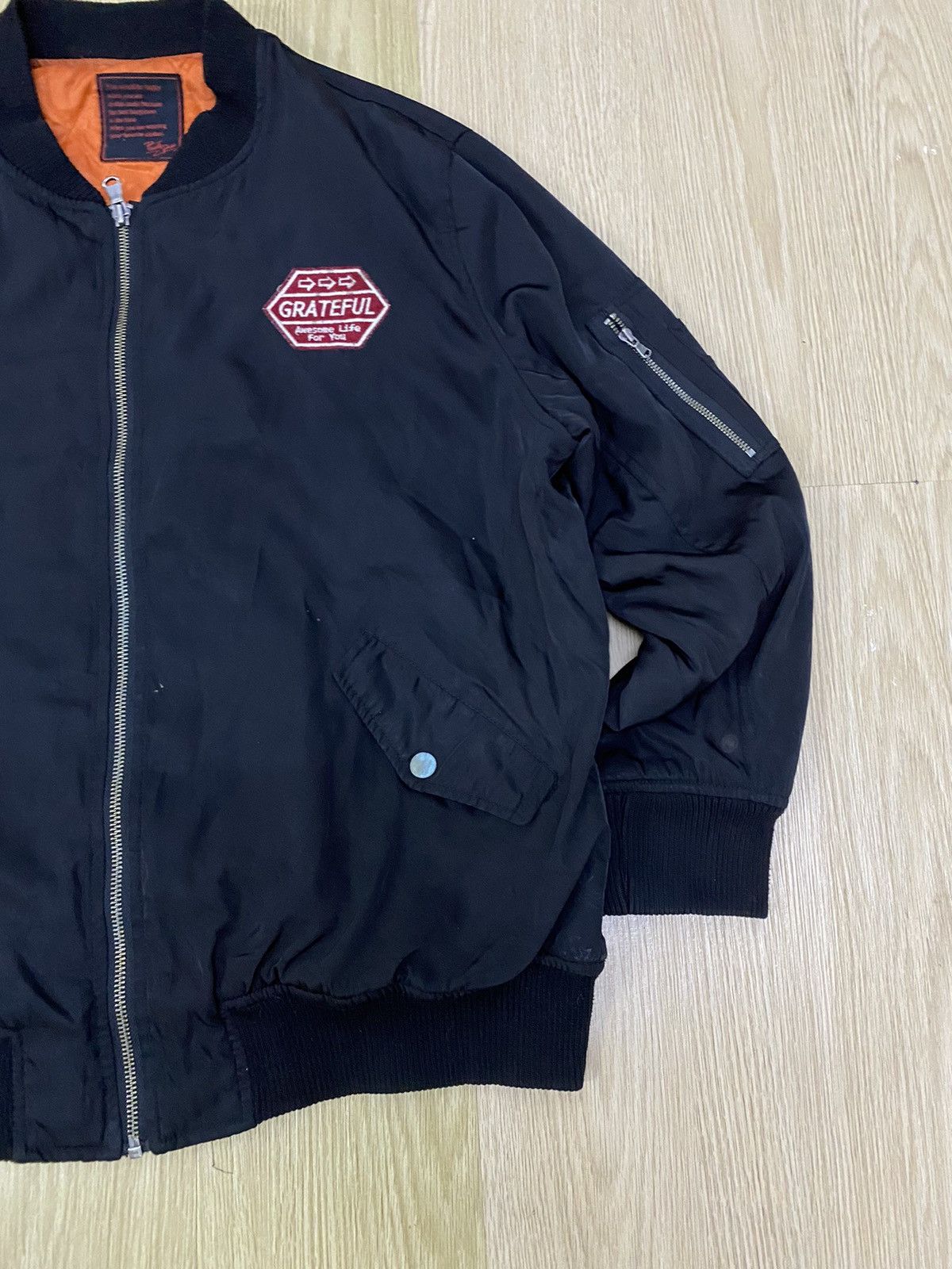 Japanese Brand Private pause patches bomber jacket Size US L / EU 52-54 / 3 - 3 Thumbnail