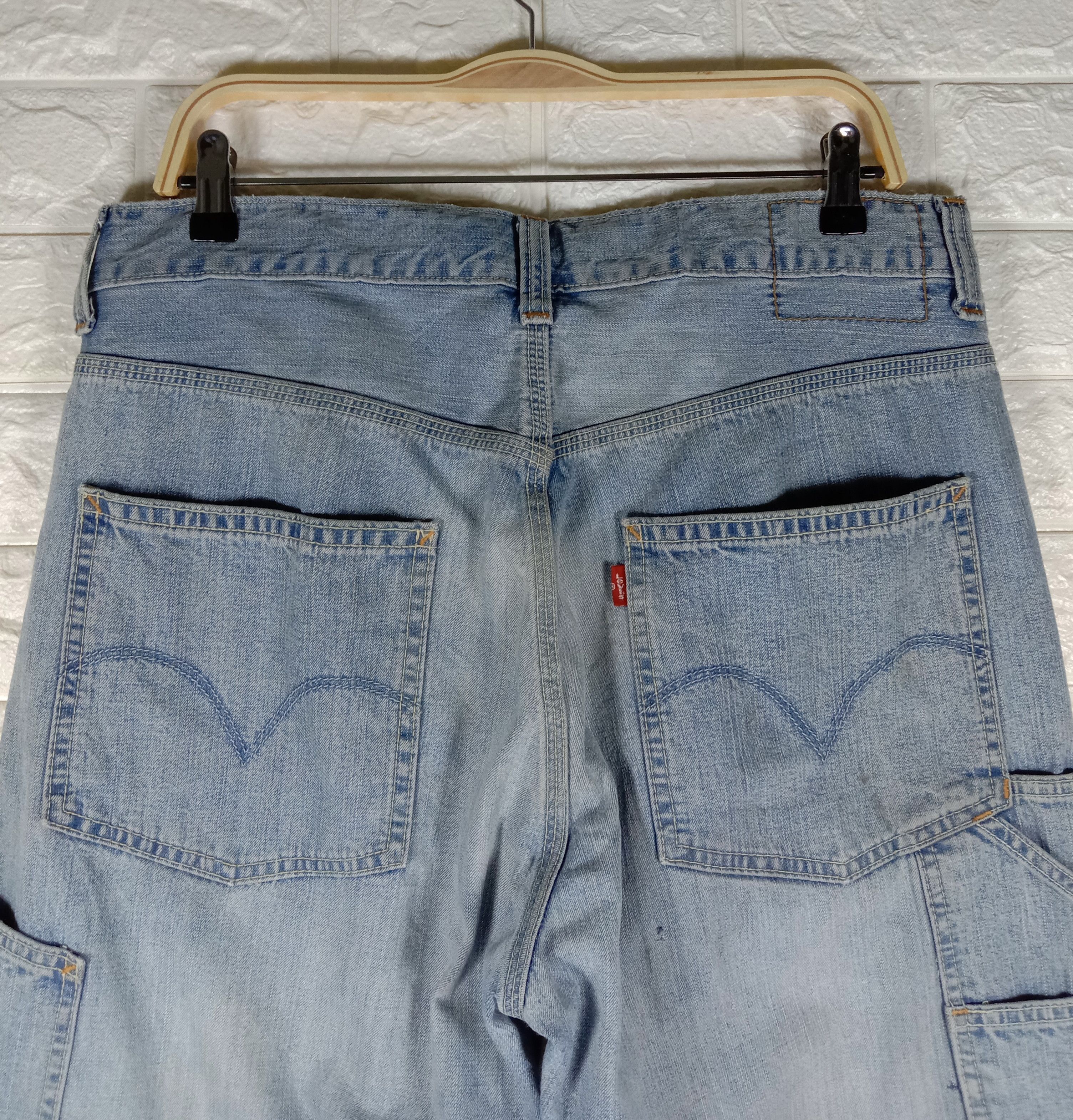 Levi's Vintage Levi's Carpenter Light Wash Loose Straight Jeans Size US 33 - 6 Thumbnail