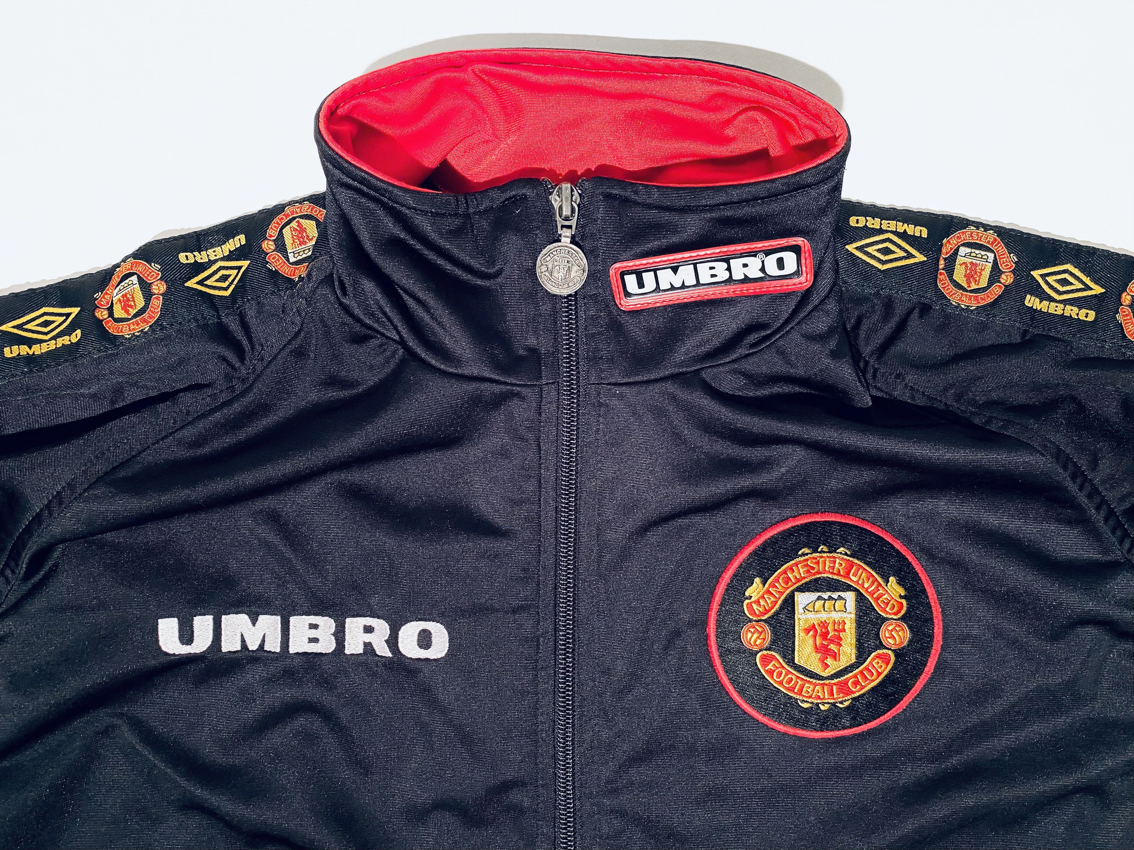 Umbro Manchester United Track / Training Jacket 1997 1998 Size US XXL / EU 58 / 5 - 8 Thumbnail