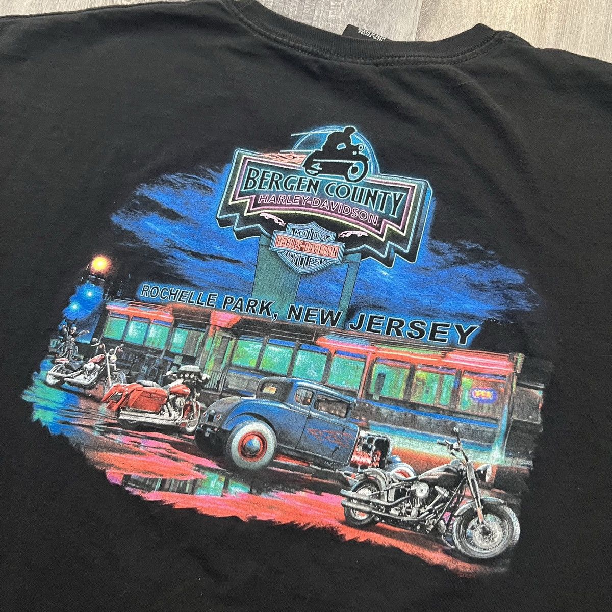 Harley Davidson Harley Davidson Bergen County Black New Jersey Biker Shirt Size US XXL / EU 58 / 5 - 4 Thumbnail