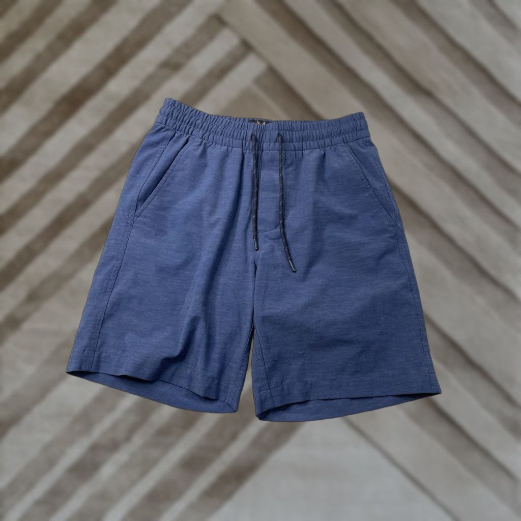 Faherty Faherty Shorts Mens XS Blue Athletic Lined Moisture Wicking Pockets Quick Dry Drawstring Lightweight Easy Care Size US 27 - 1 Thumbnail