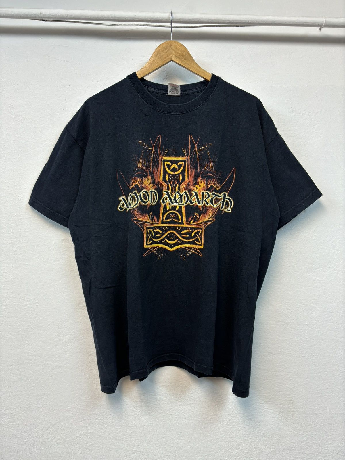 Band Tees × Vintage Amon Amarth vintage tour tee metal rock band rare 90s y2k Size US L / EU 52-54 / 3 - 2 Thumbnail