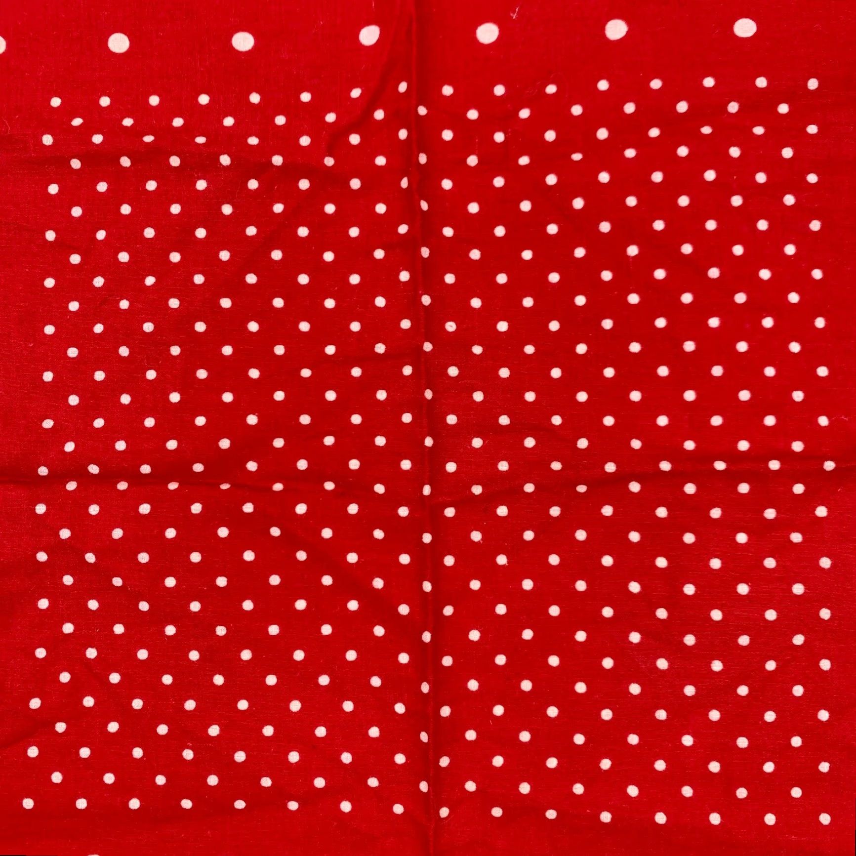 Vintage Vintage Bandana Unbranded 17" x 17" Red White Polka Dot Cotton Trunk Down Elephant Theme Trunk Down? Size ONE SIZE - 4 Thumbnail