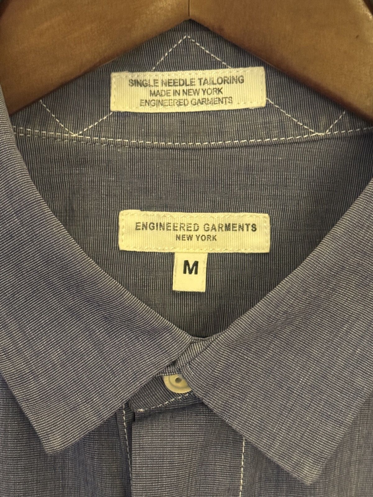 Engineered Garments Short Collar Shirt in Navy Blue Size US M / EU 48-50 / 2 - 2 Thumbnail
