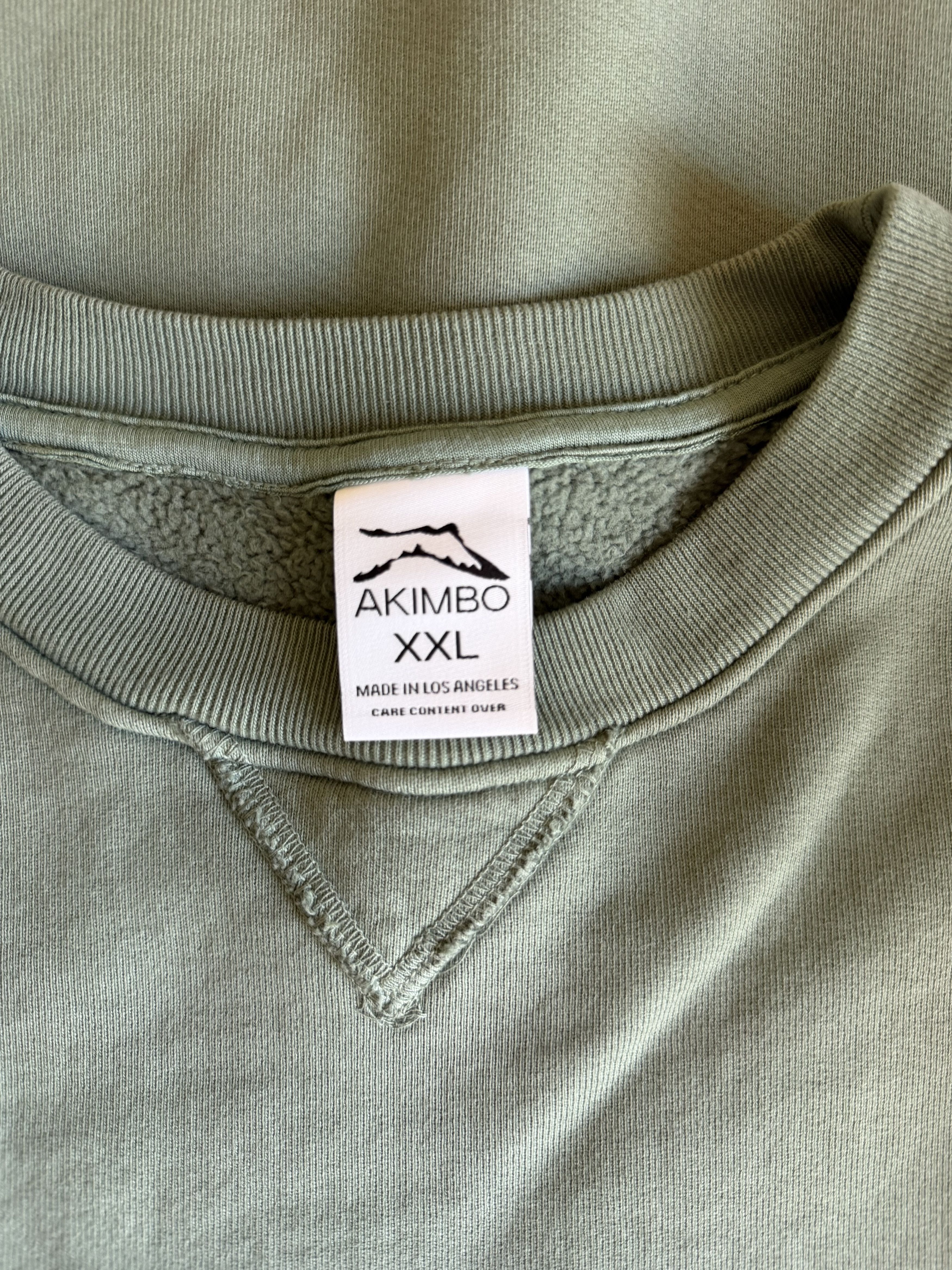 Akimbo Club Akimbo Club Crewneck Sweatshirt in Sage Green Size US XXL / EU 58 / 5 - 8 Thumbnail