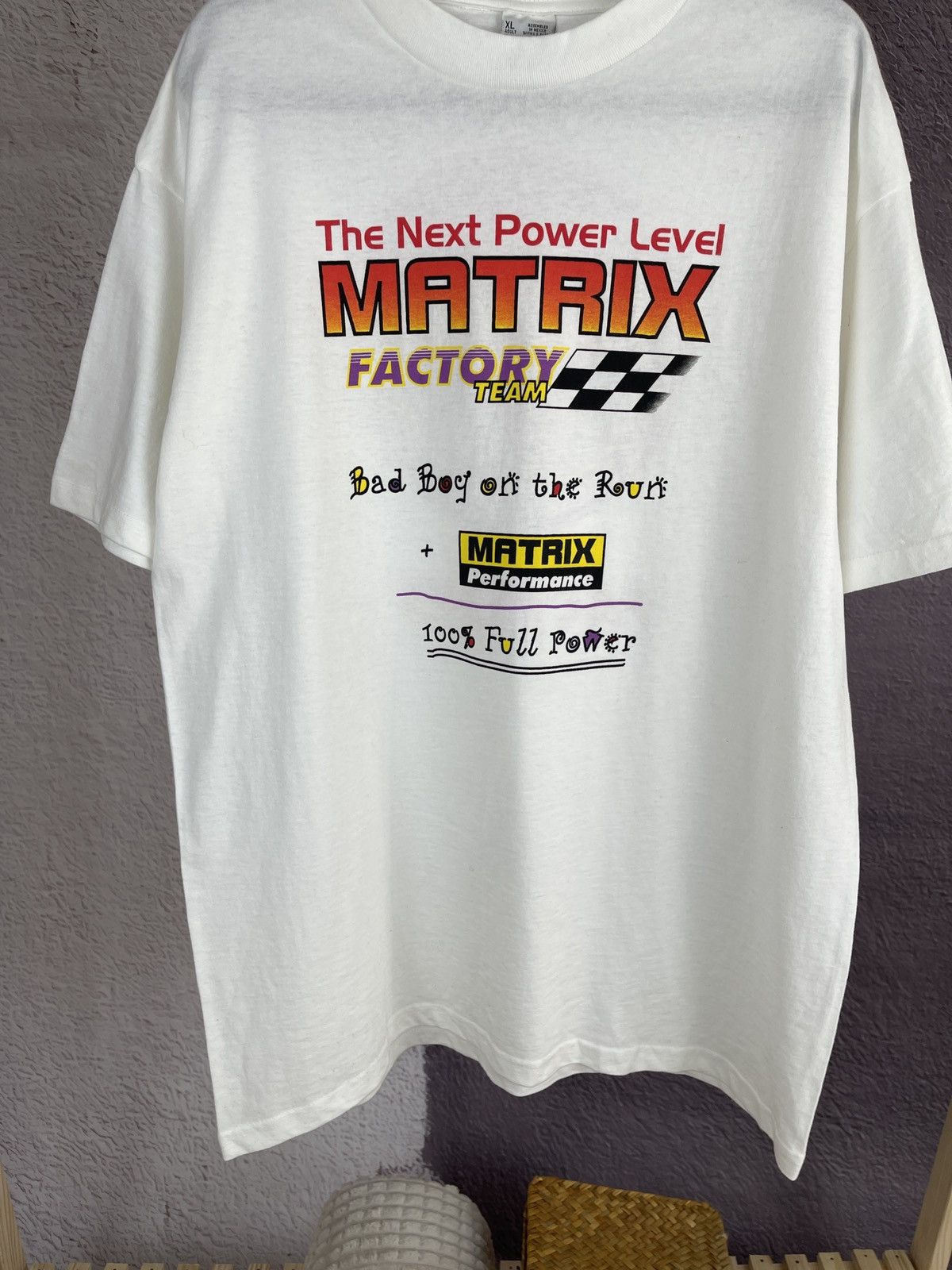 Vintage Basicss Matrix Technology Factory team vintage 90s tee Size US XL / EU 56 / 4 - 4 Thumbnail