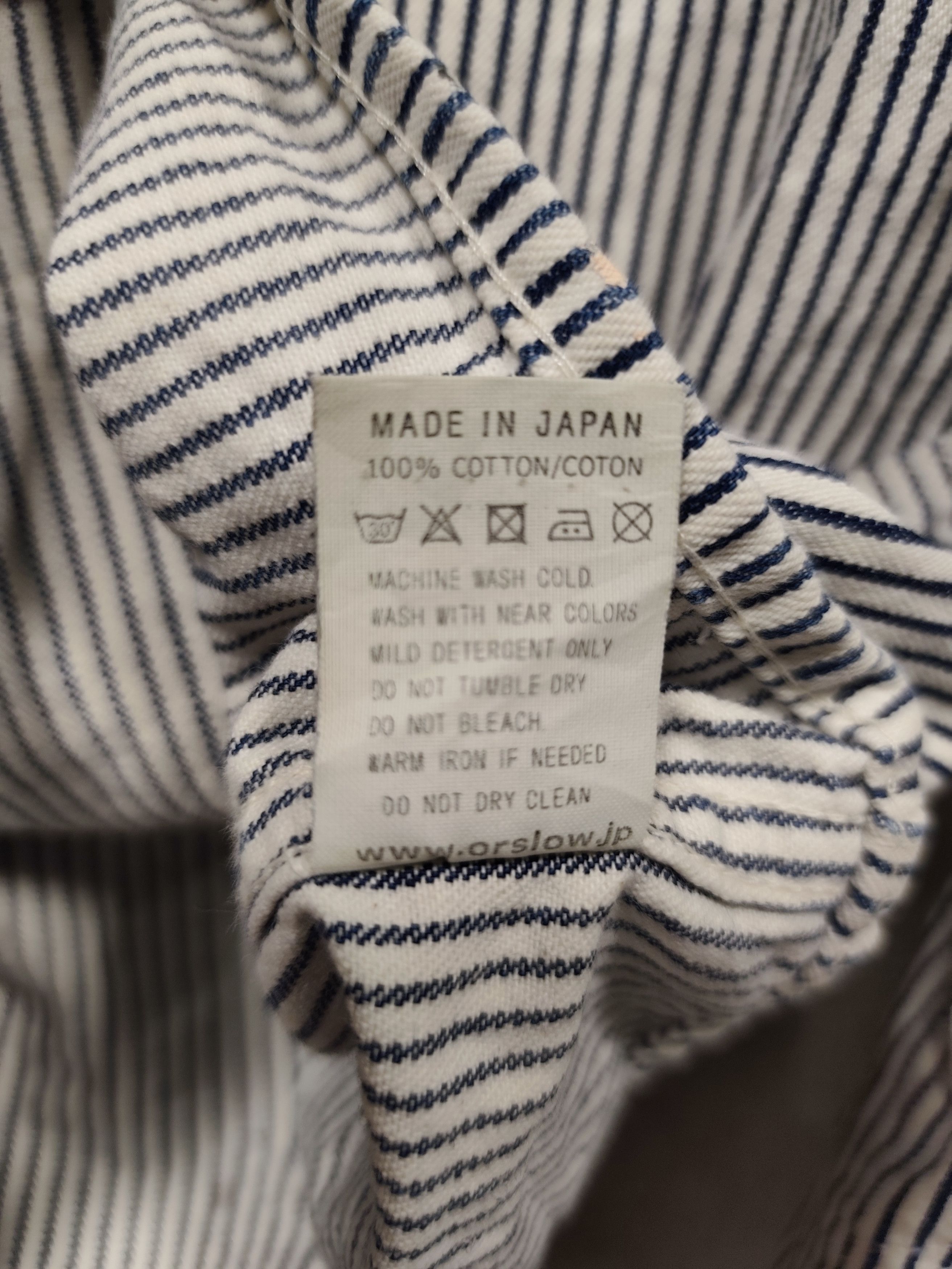 Orslow ORSLOW Hickory Stripe Chore Coat Work Jacket Made In Japan Size US L / EU 52-54 / 3 - 6 Thumbnail