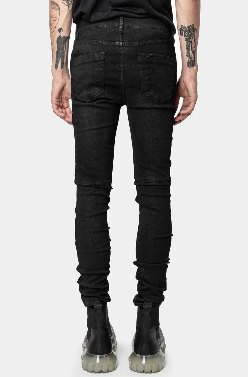 Rick Owens RICK OWENS NAGAKIN COATED DENIM PANTS Size US 28 / EU 44 - 3 Thumbnail