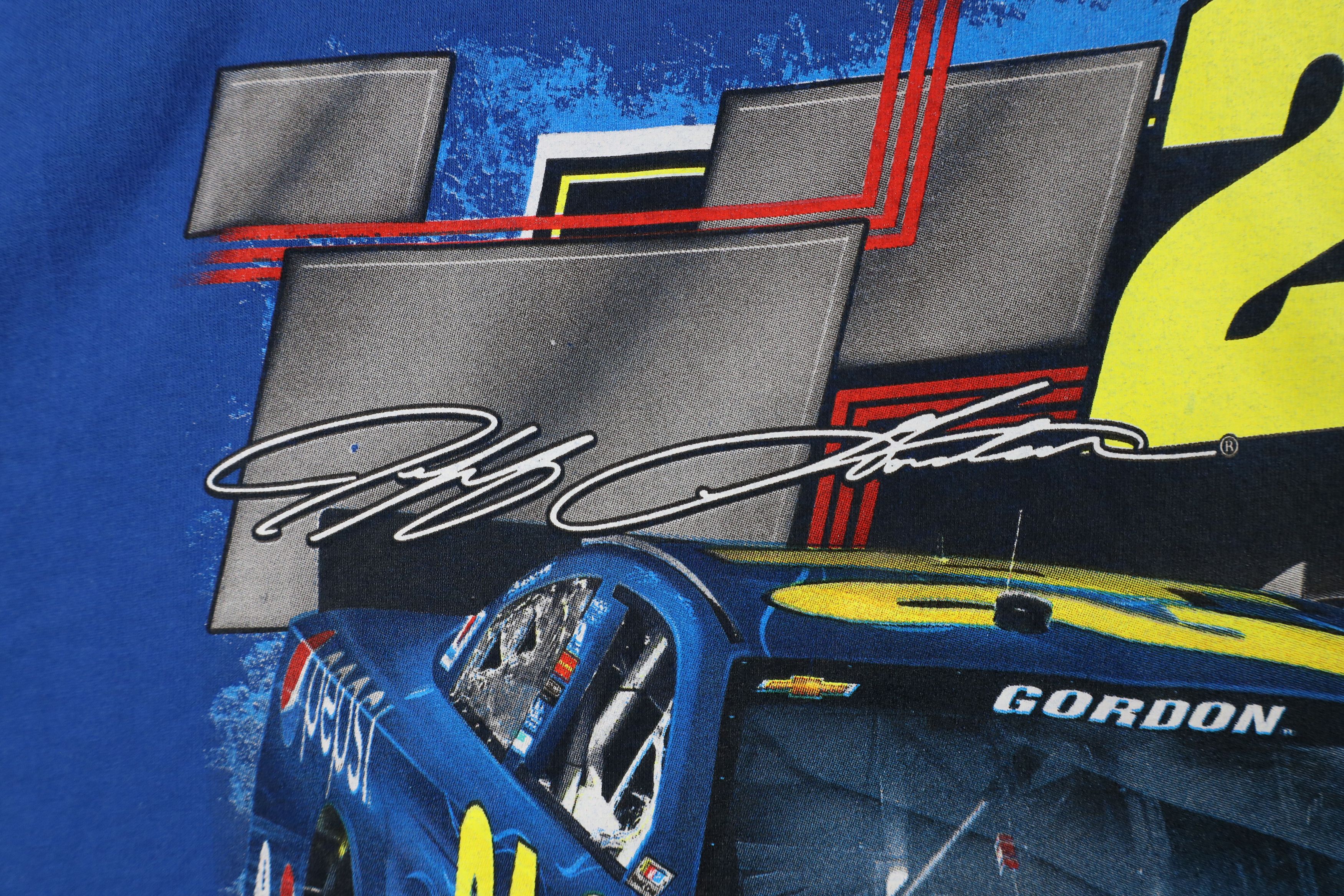 Vintage Retro NASCAR Jeff Gordon Racing Short Sleeve T-Shirt Blue Size US XXL / EU 58 / 5 - 5 Thumbnail