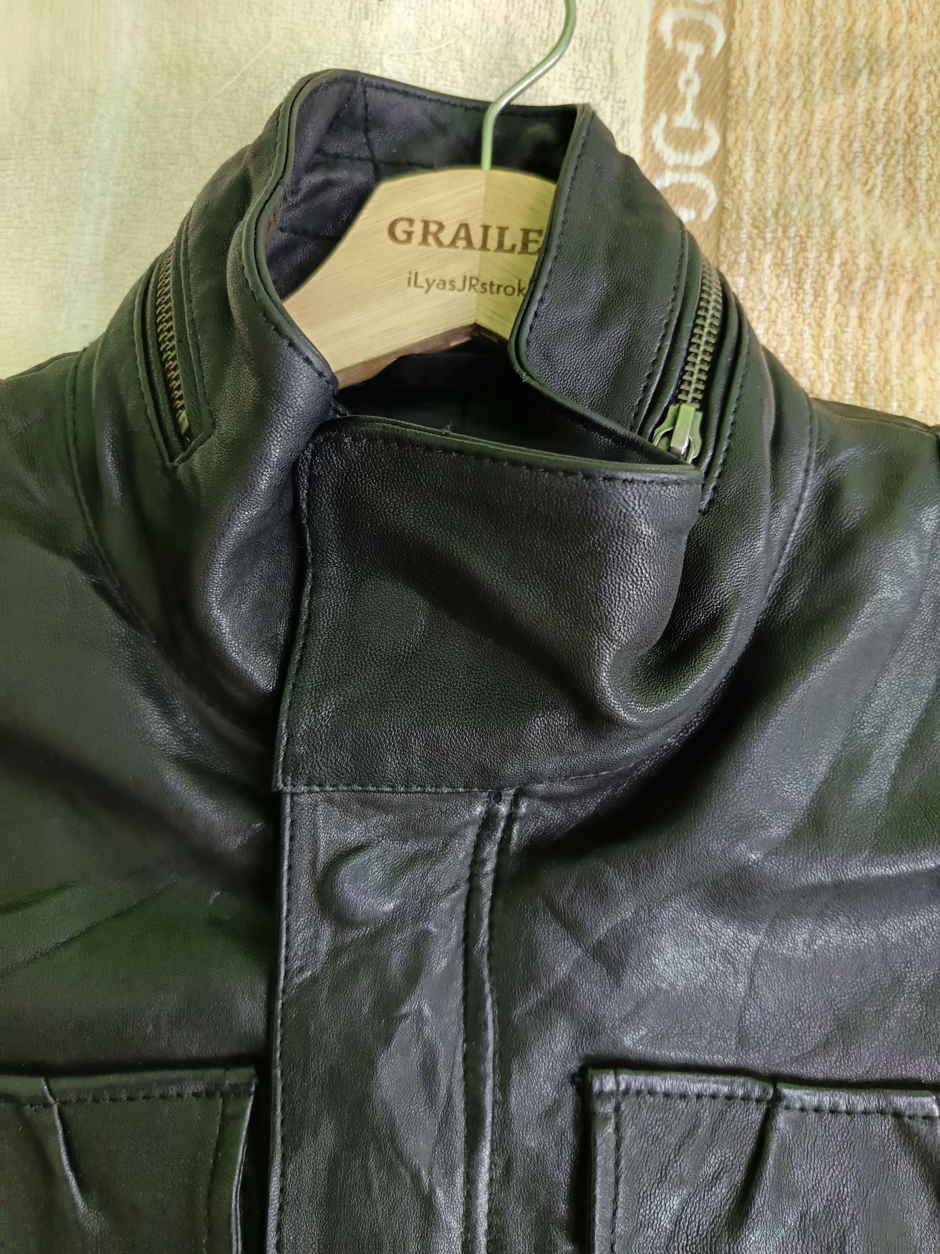 Japanese Brand 2000's Rattle Trap Black Coated Biker Jacket Size US M / EU 48-50 / 2 - 4 Thumbnail