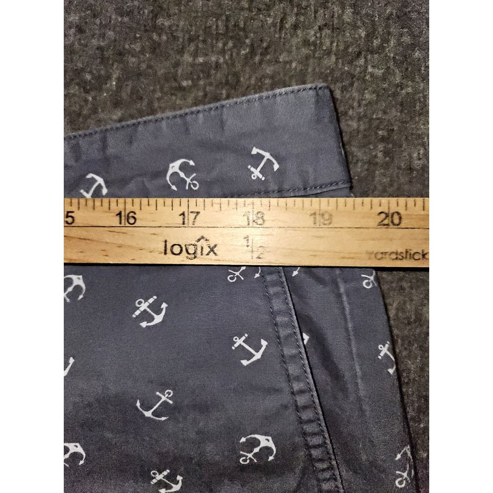 Dockers Dockers Chino Shorts Men's 38 Blue Mid Rise Anchors Nautical Preppy Size US 38 / EU 54 - 4 Thumbnail