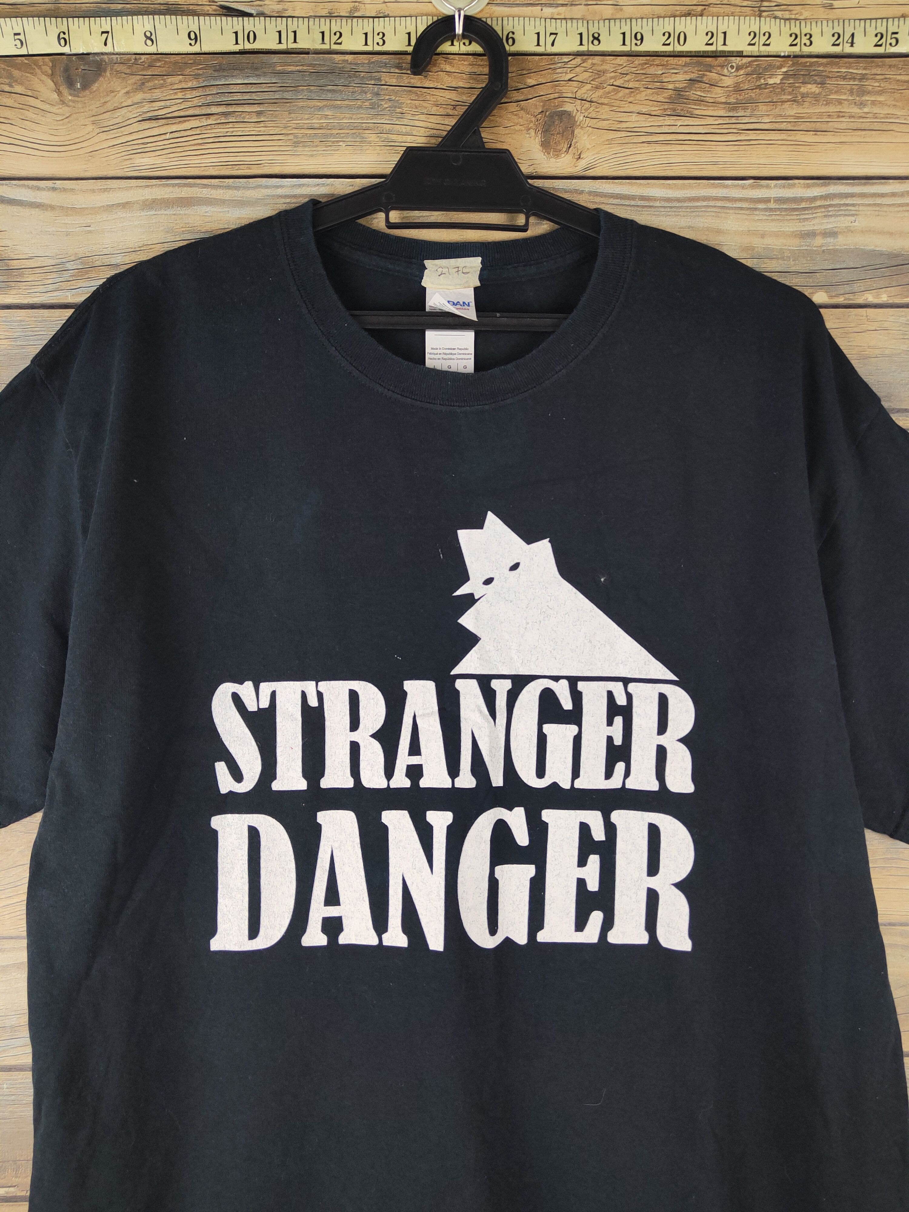 Band Tees DL Stranger Danger 55 Black Short Sleeve T-shirt #2176 Size US L / EU 52-54 / 3 - 2 Thumbnail