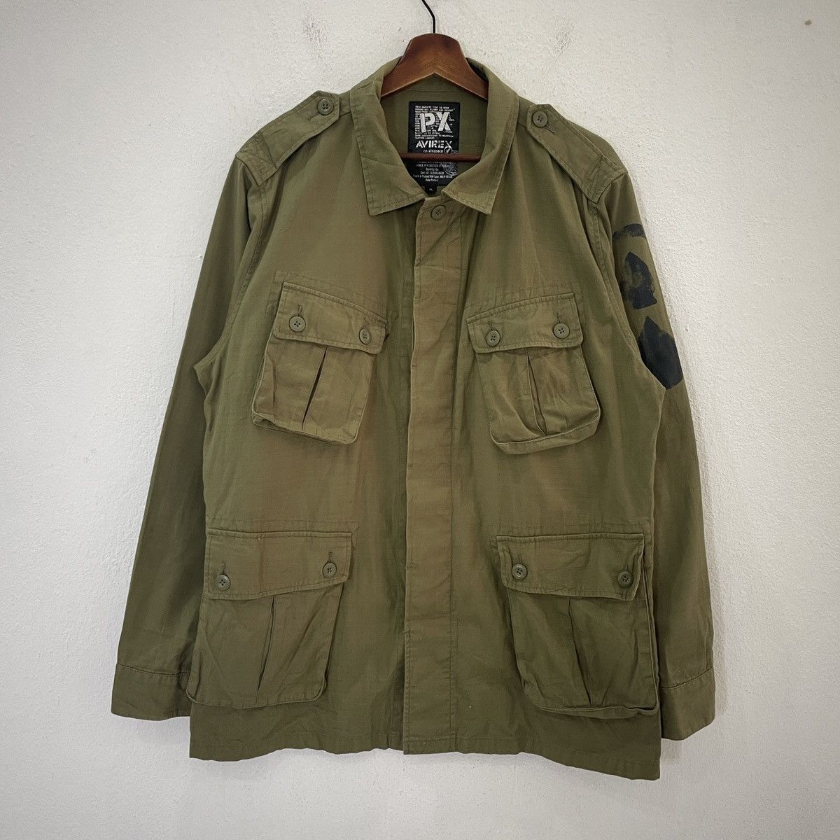 Avirex Vintage Y2k Avirex Military Big Logo Jacket Size US L / EU 52-54 / 3 - 8 Thumbnail