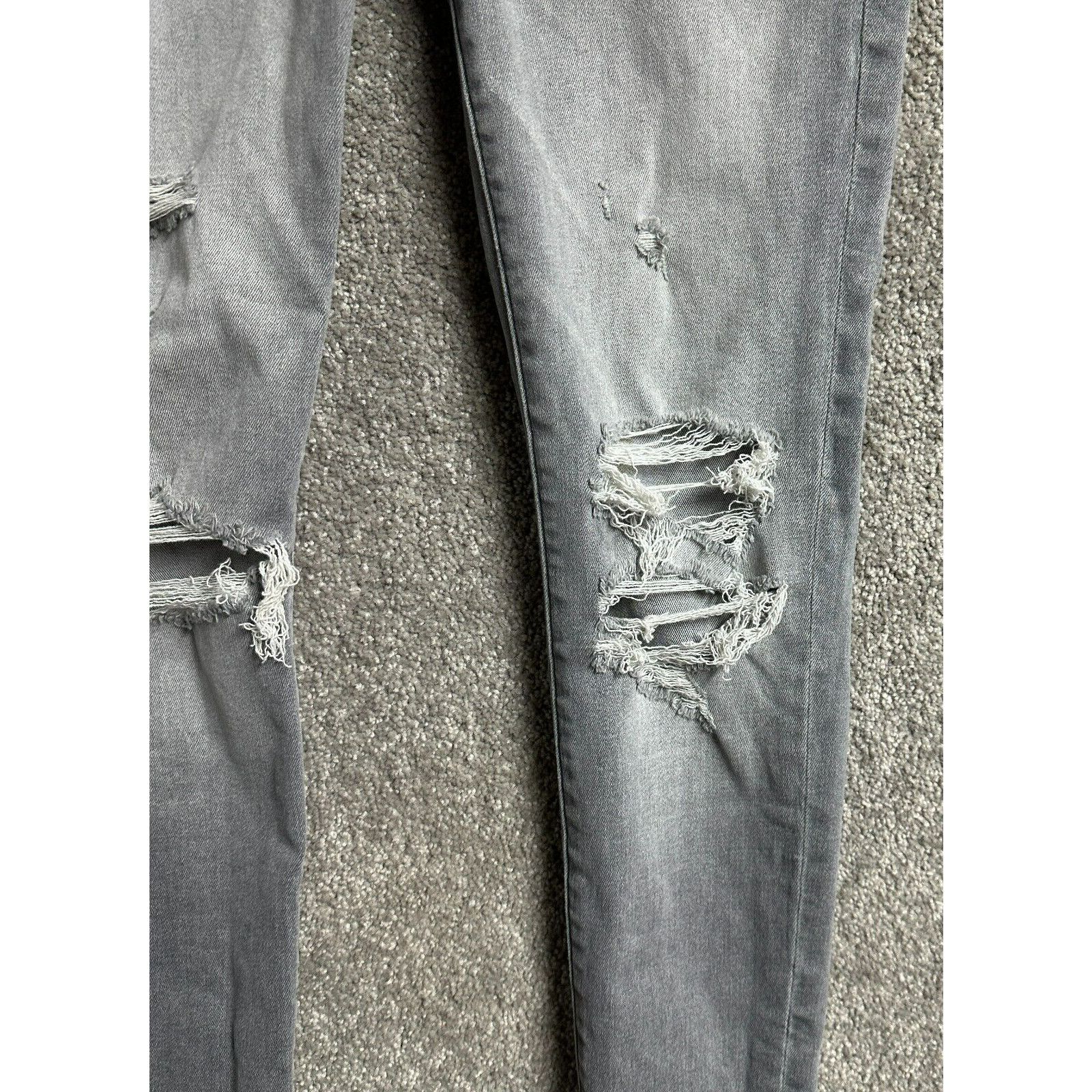 American Eagle Outfitters American Eagle Jeggings Womens 6 Short Distressed Ripped Size 28" / US 6 / IT 42 - 3 Thumbnail