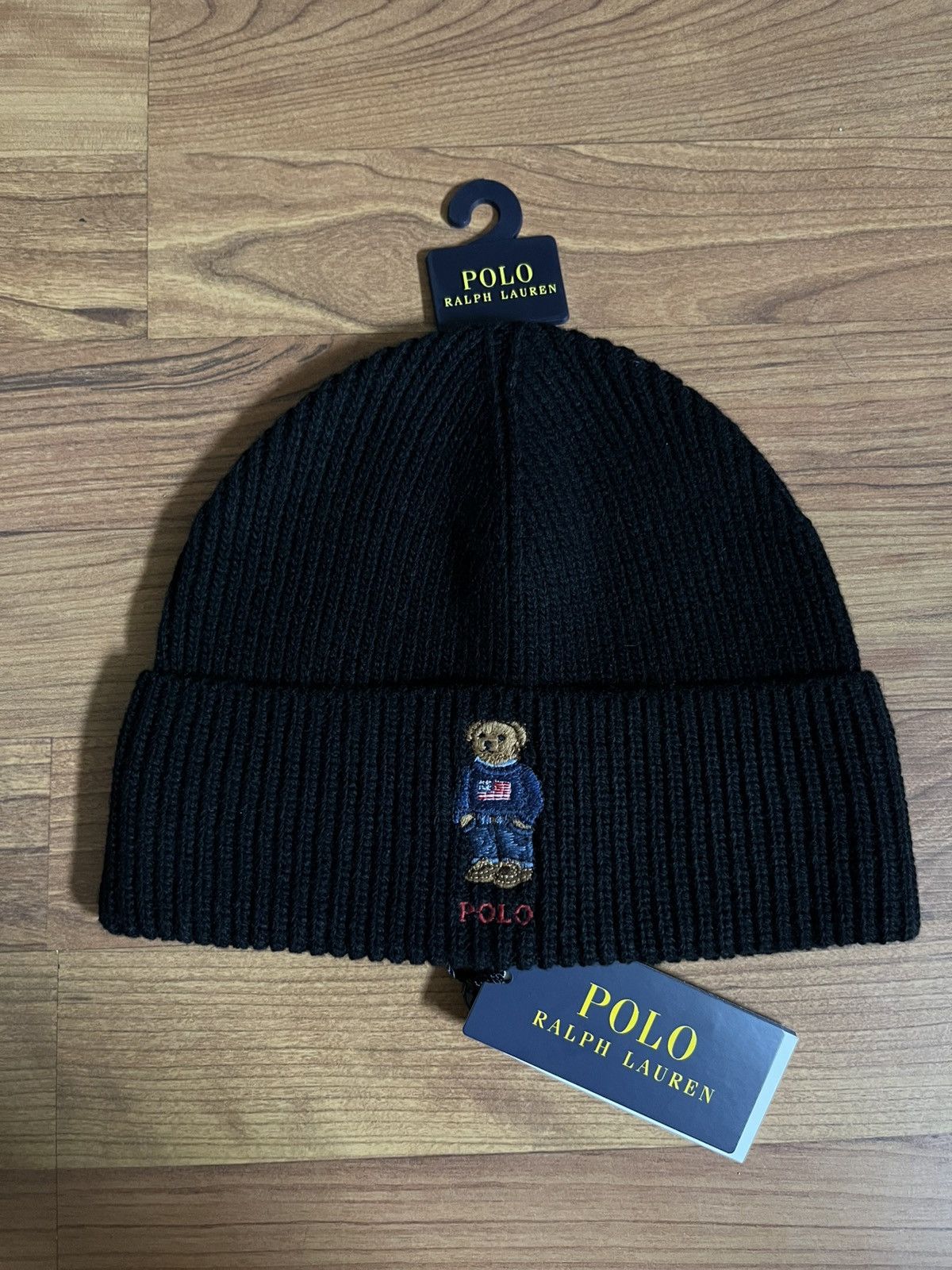 Polo Ralph Lauren Polo Ralph Lauren Solid Flag Bear Beanie Size ONE SIZE - 1 Thumbnail