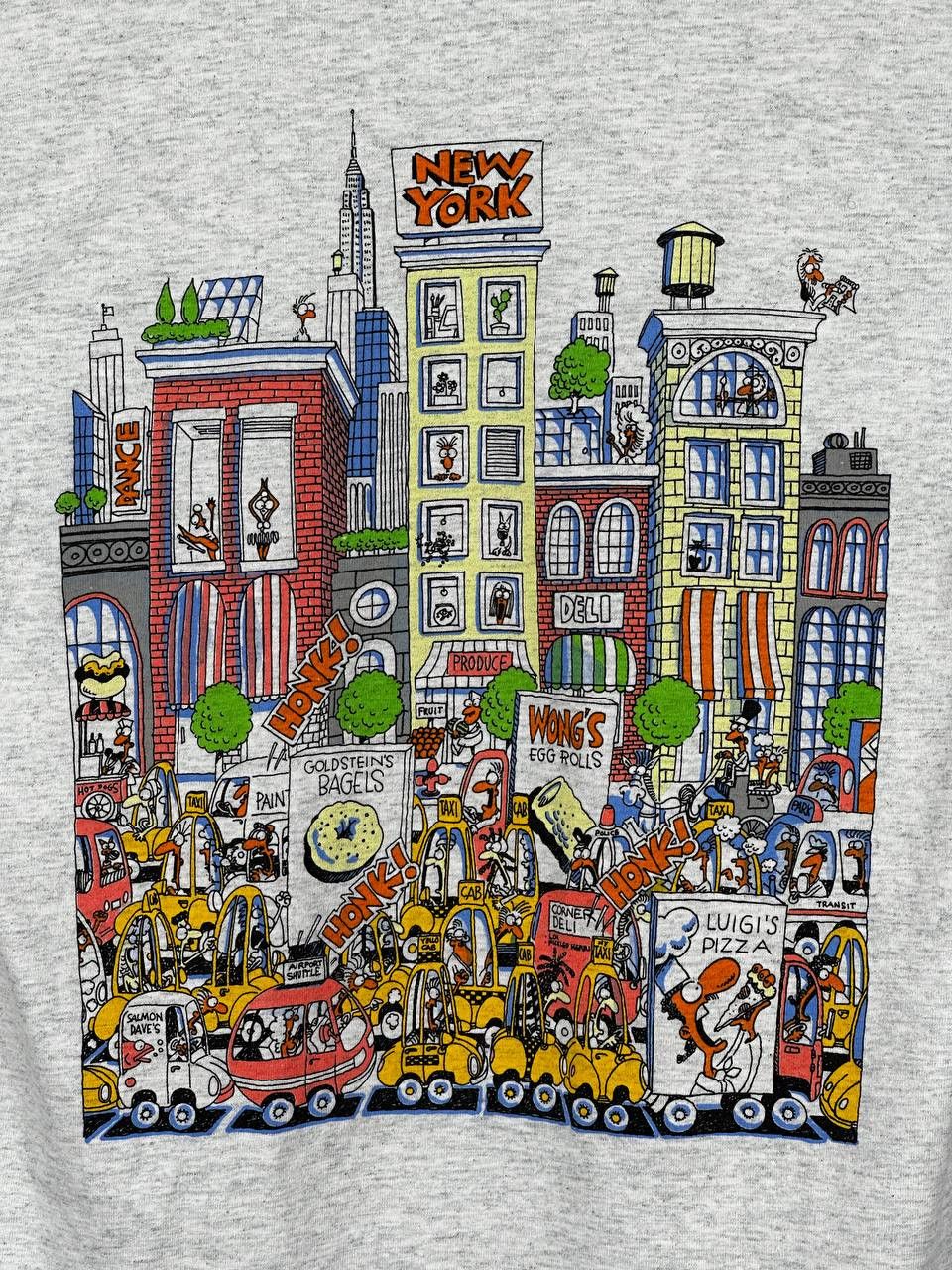 I Love NY Vintage 1991 Love New York City Grey T-Shirt Size US S / EU 44-46 / 1 - 10 Thumbnail