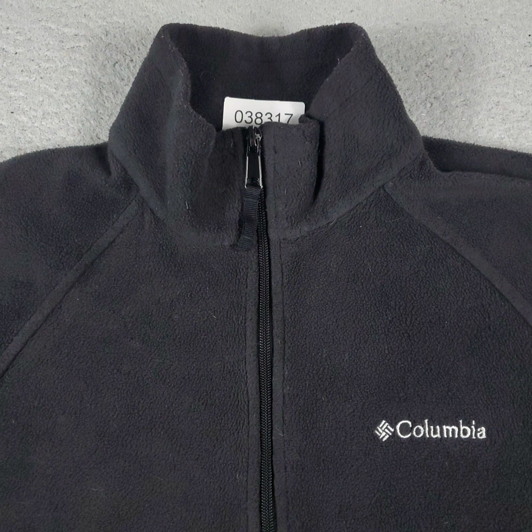 Vintage Columbia Jacket Womens Medium Black Fleece Full Zip Up Sweatshirt Sweatshirt (Jacket) Size M / US 6-8 / IT 42-44 - 2 Thumbnail
