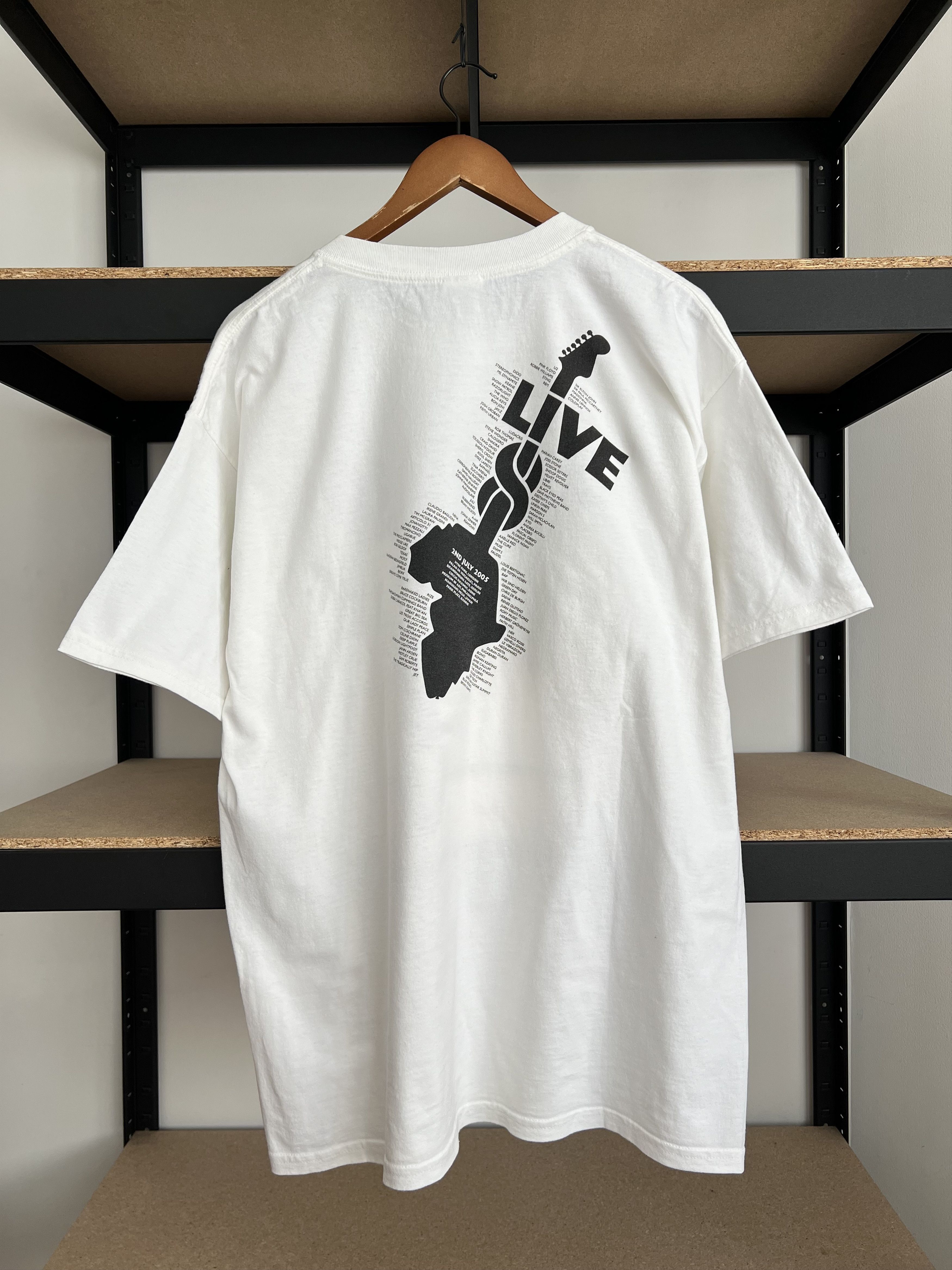 Band Tees Vintage 2005 Live 8 Festival The Long Walk To Justice Tshirt Size US XL / EU 56 / 4 - 2 Thumbnail