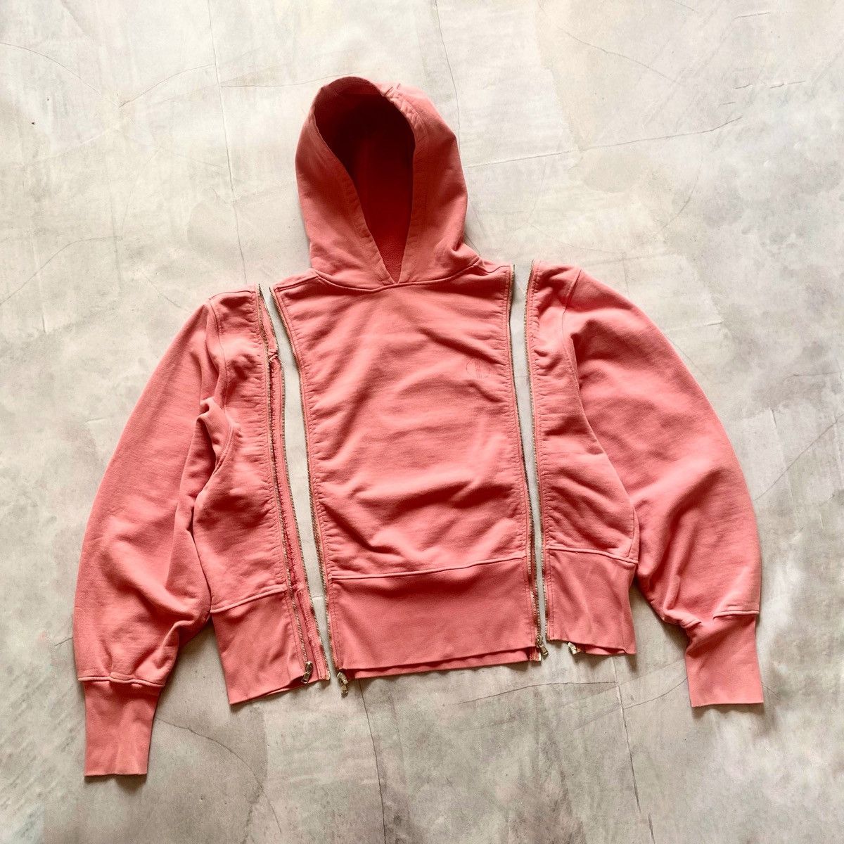 Hysteric Glamour TRE by Natalie Ratabesi Boxy Hoodie Zip-Off Sleeves RRP 699£ Size L / US 10 / IT 46 - 8 Thumbnail