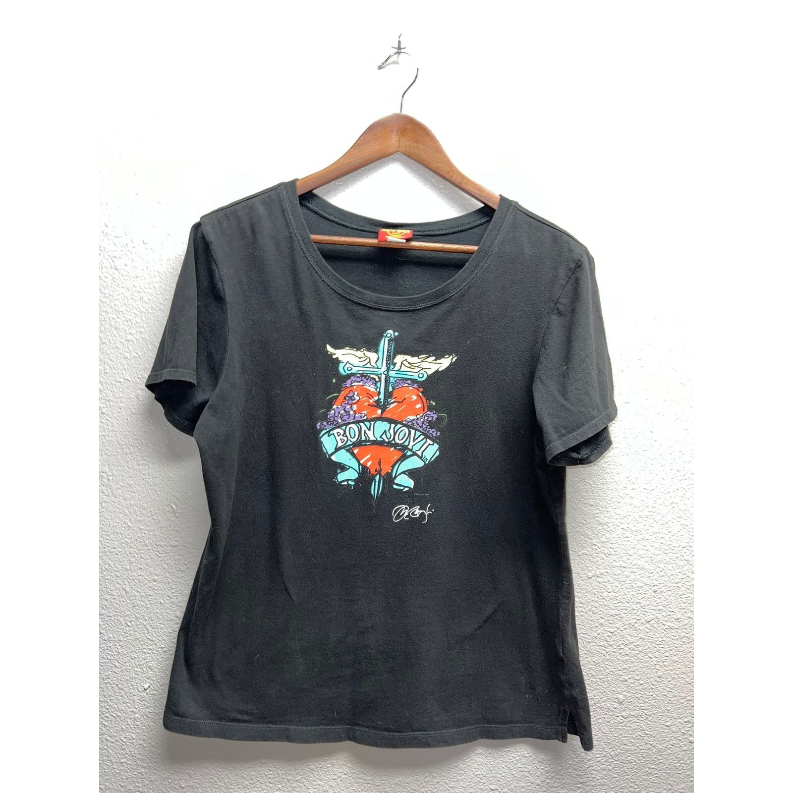 Hard Rock Cafe Womens Bon Jovi Shirt Hard Rock Cafe Tour Tee Top Large Size L / US 10 / IT 46 - 1 Thumbnail