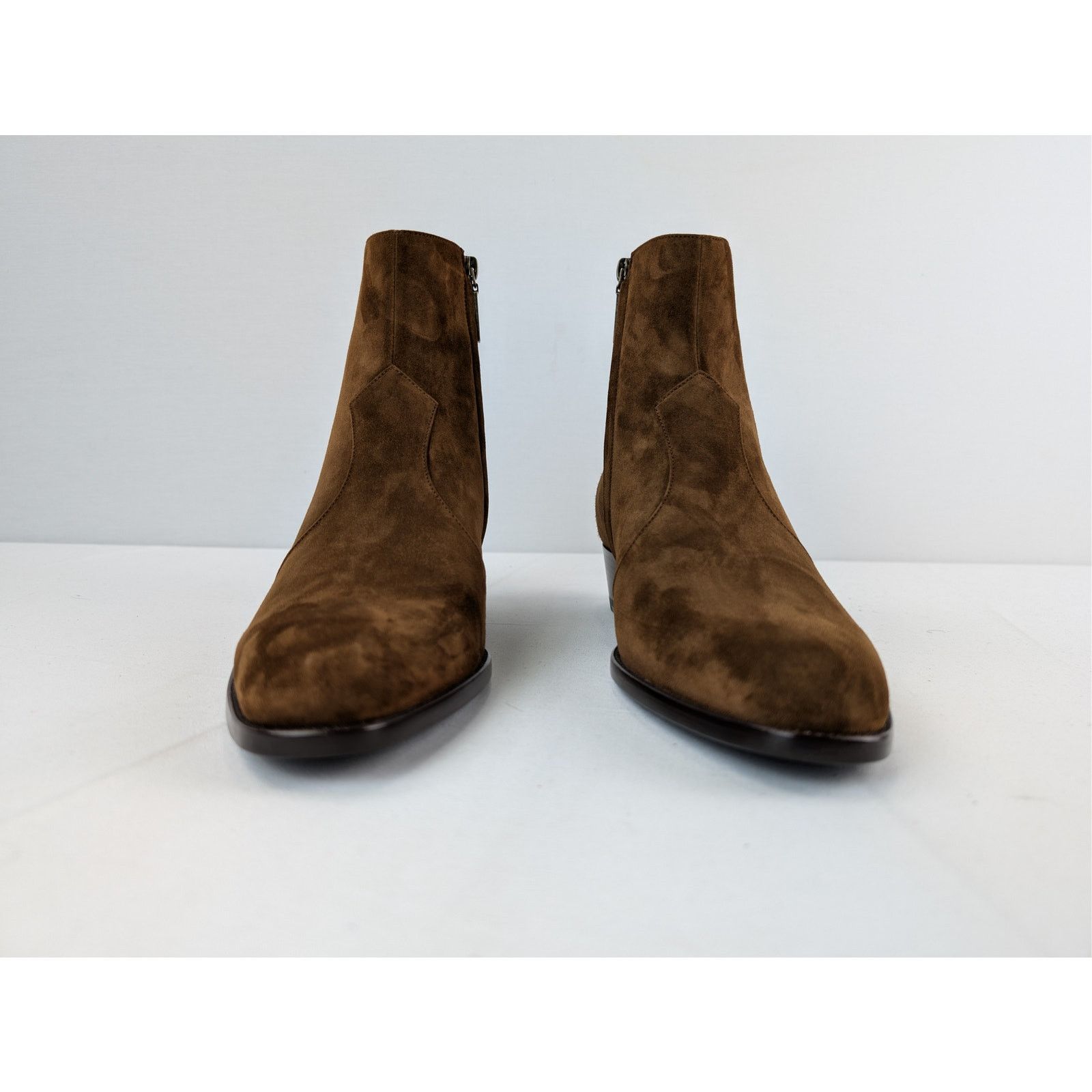 Saint Laurent Paris o1rshd1 Wyatt 40 Zip Chelsea Boots in Land Size US 8.5 / EU 41-42 - 9 Thumbnail