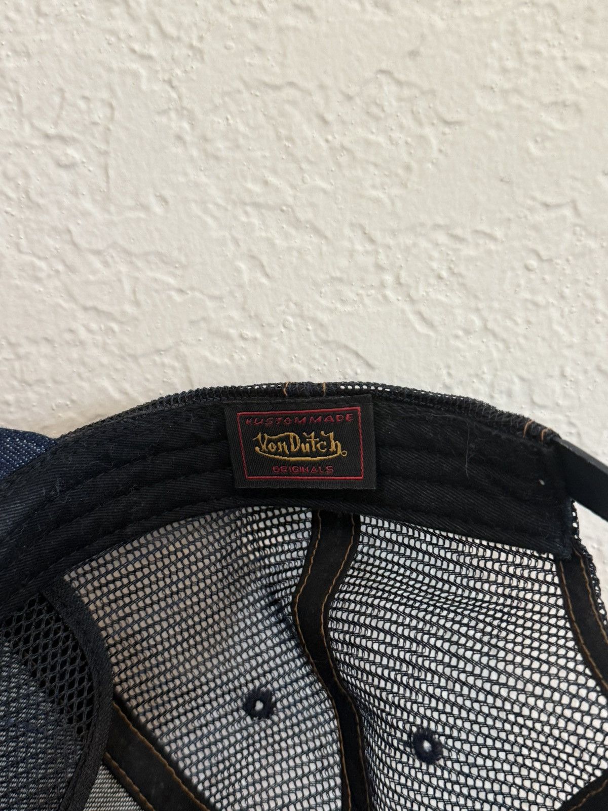 Von Dutch Von Dutch Denim Patch Trucker Hat Size ONE SIZE - 3 Thumbnail