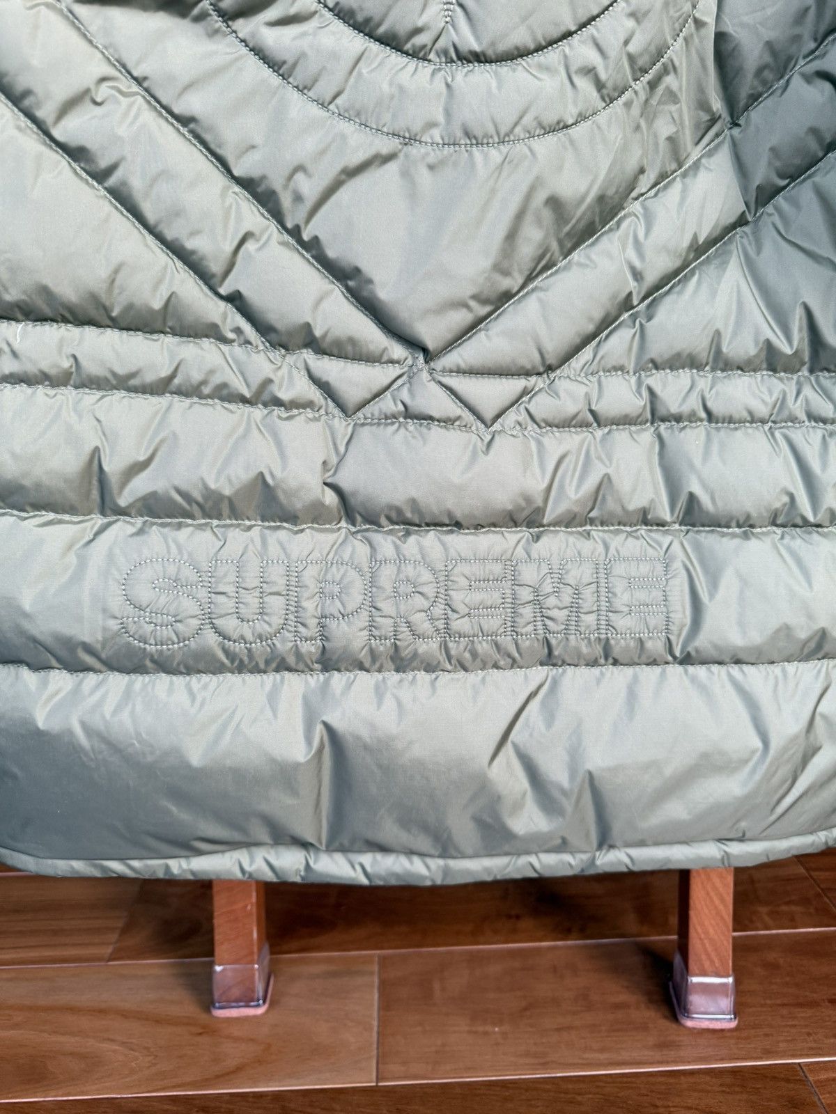 Stone Island Supreme®/Stone Island® Reversible Down Puffer Jacket-Olive Size US L / EU 52-54 / 3 - 7 Thumbnail