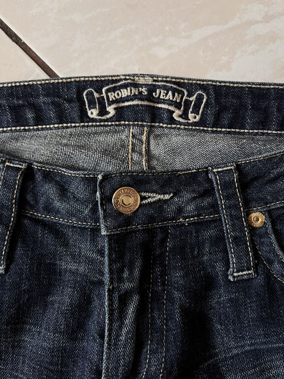 Robins Jeans Vintage Robins Jean Pants Big Logo Jeans Rare Luxury Flared Size 29" - 8 Thumbnail
