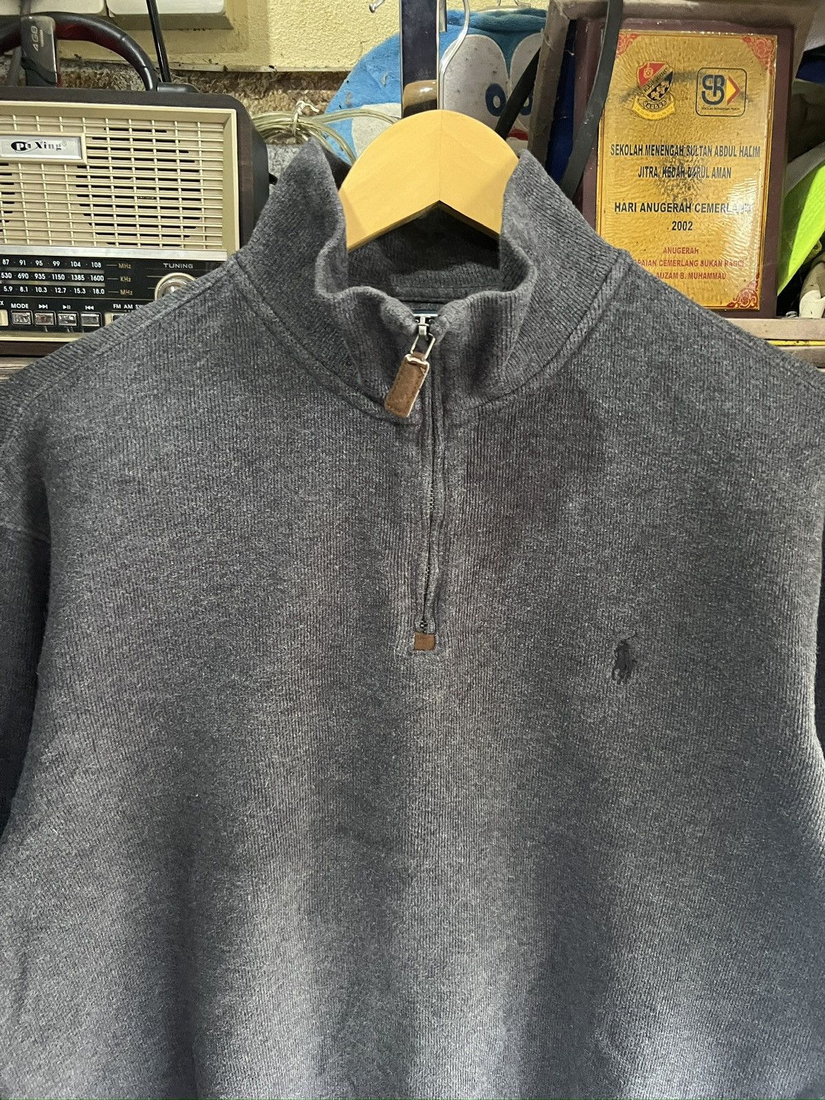 Polo Ralph Lauren 🔥Vintage Polo Ralph Lauren Half Zipper Fleece Size US L / EU 52-54 / 3 - 4 Thumbnail