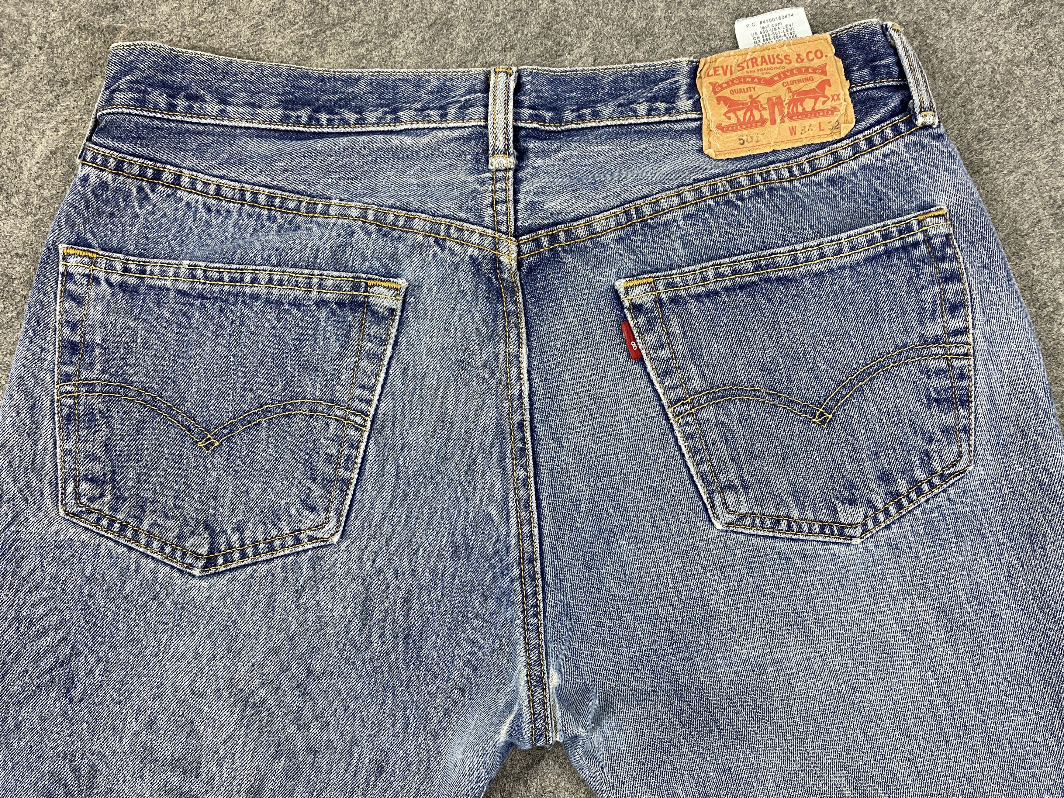 Levi's Distressed Blue Vintage Levi's 501 34x32 Denim -JN2393 Size US 34 / EU 50 - 5 Thumbnail
