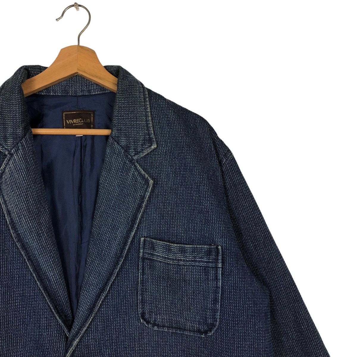 Issey Miyake 🔥90’s Vivreclub Issey Miyake Japan Denim Jacket Work Size US L / EU 52-54 / 3 - 5 Thumbnail