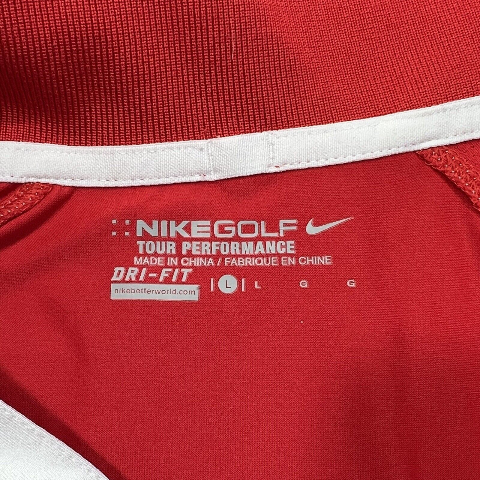 Nike Nike Golf Tour Collection Athletic Polo Dri Fit Shirt Size US L / EU 52-54 / 3 - 3 Thumbnail