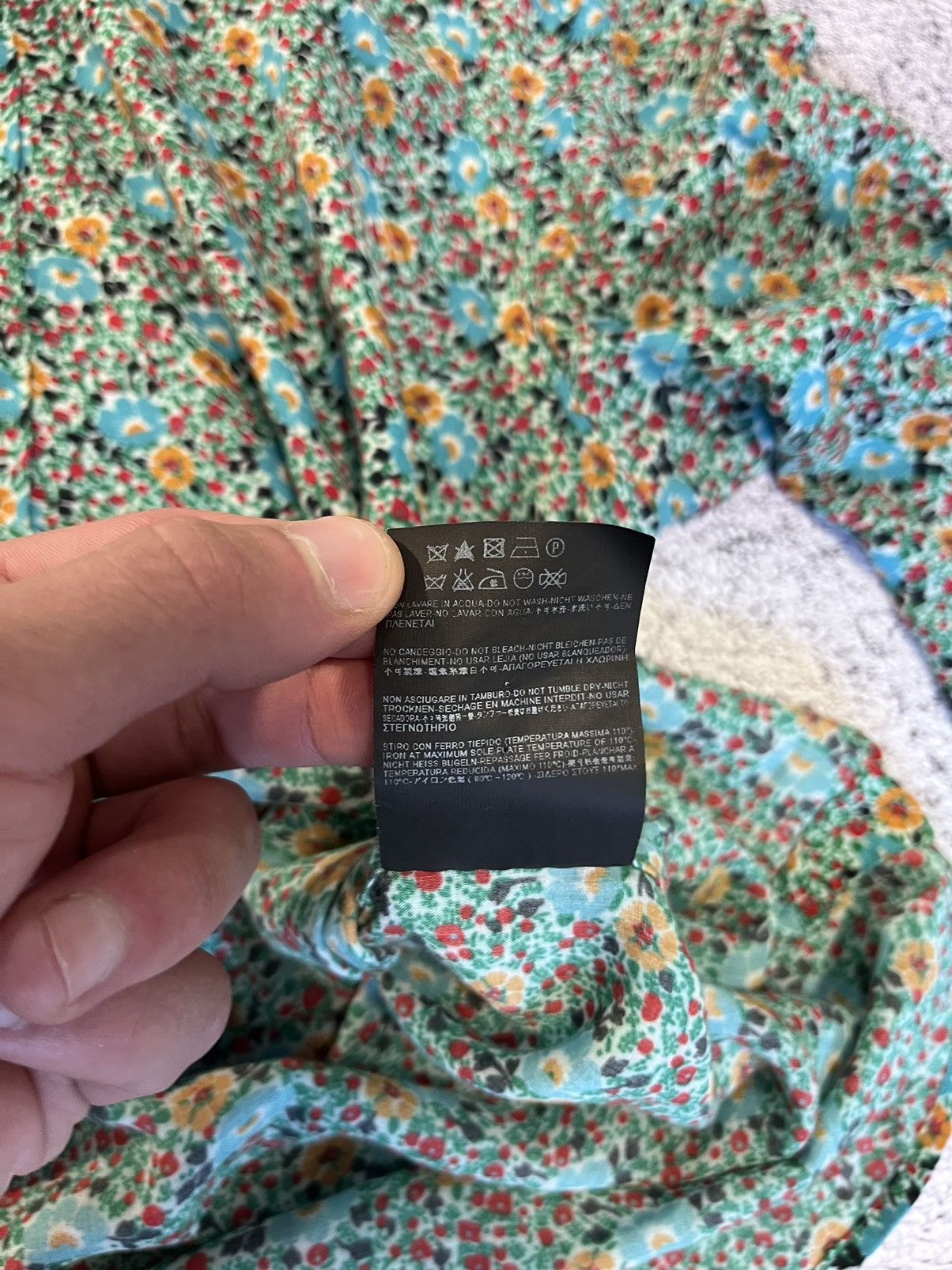 Saint Laurent Paris Saint Laurent Shirt Multicolored Viscose Floral-Print Blouse Size M / US 6-8 / IT 42-44 - 8 Thumbnail