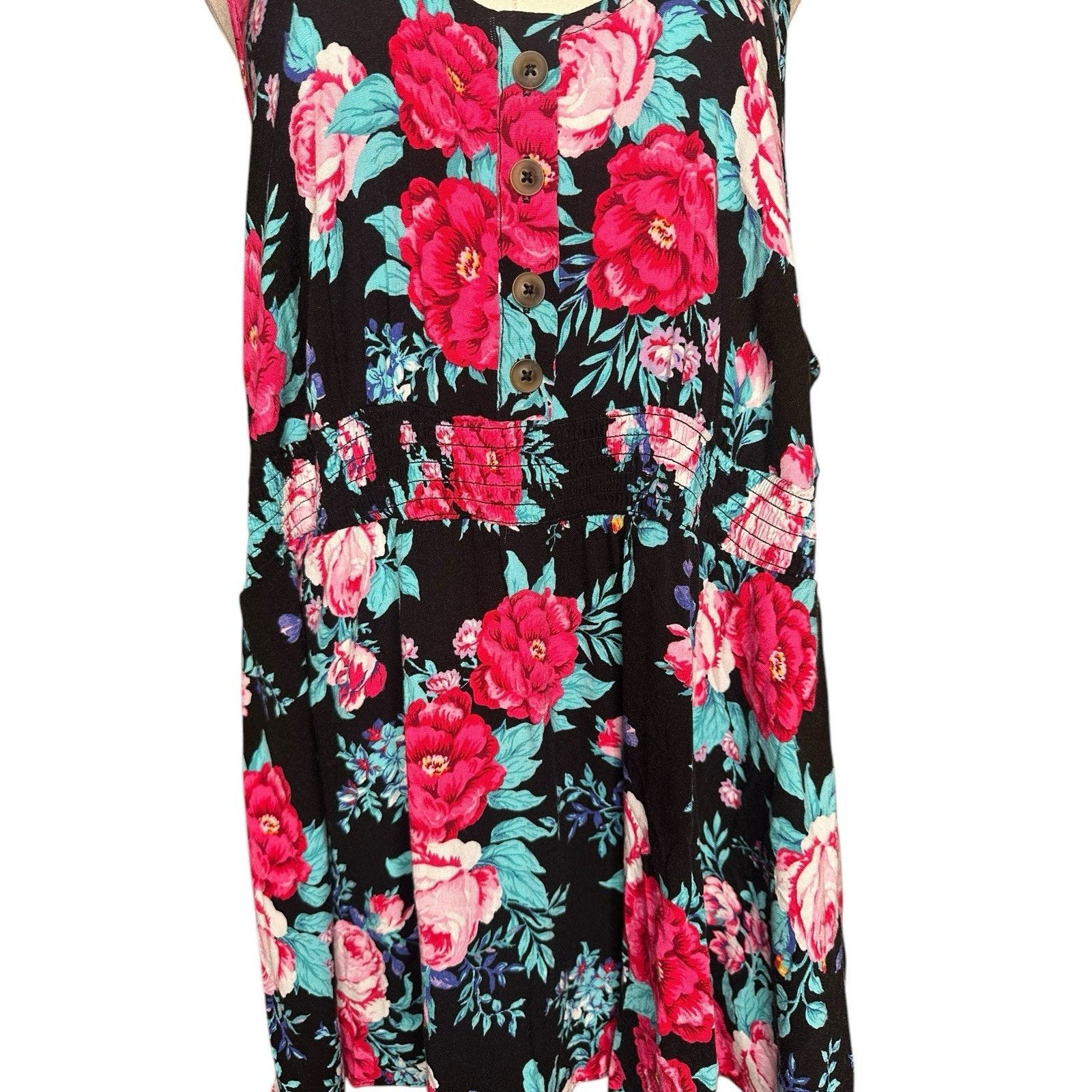 Other Plus Size TORRID Smocked Slub Tank Top 17325810 Size 3 3X Size 3XL / US 20-22 - 4 Thumbnail