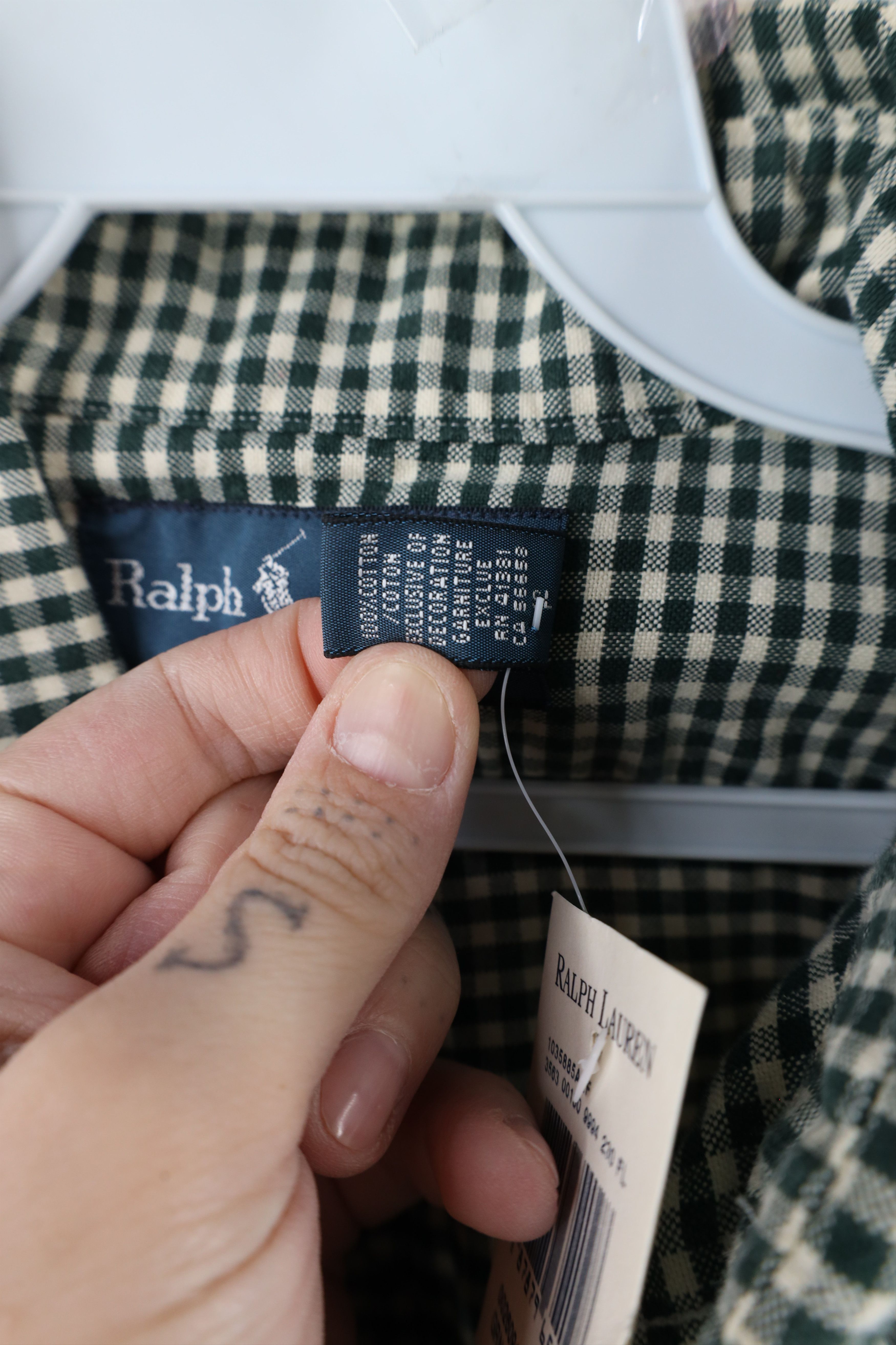 Ralph Lauren × Vintage Deadstock Vintage 90s Ralph Lauren Button Down Shirt Plaid Size US M / EU 48-50 / 2 - 9 Thumbnail