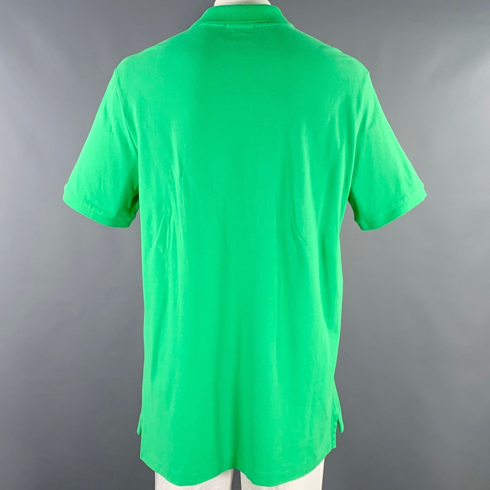 Polo Ralph Lauren Size XL Lime Green Cotton Half Placket Polo Size US XL / EU 56 / 4 - 3 Thumbnail