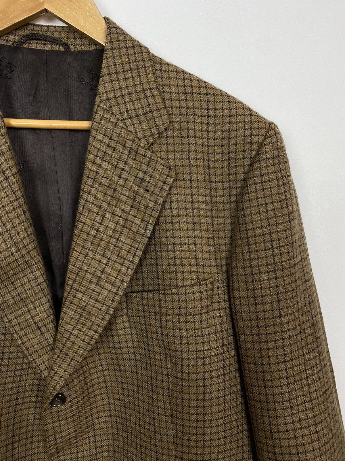 Burberry Vintage Burberrys Barrie-S Wool Jacket Blazer Mens Size 56 Size 54L - 3 Thumbnail