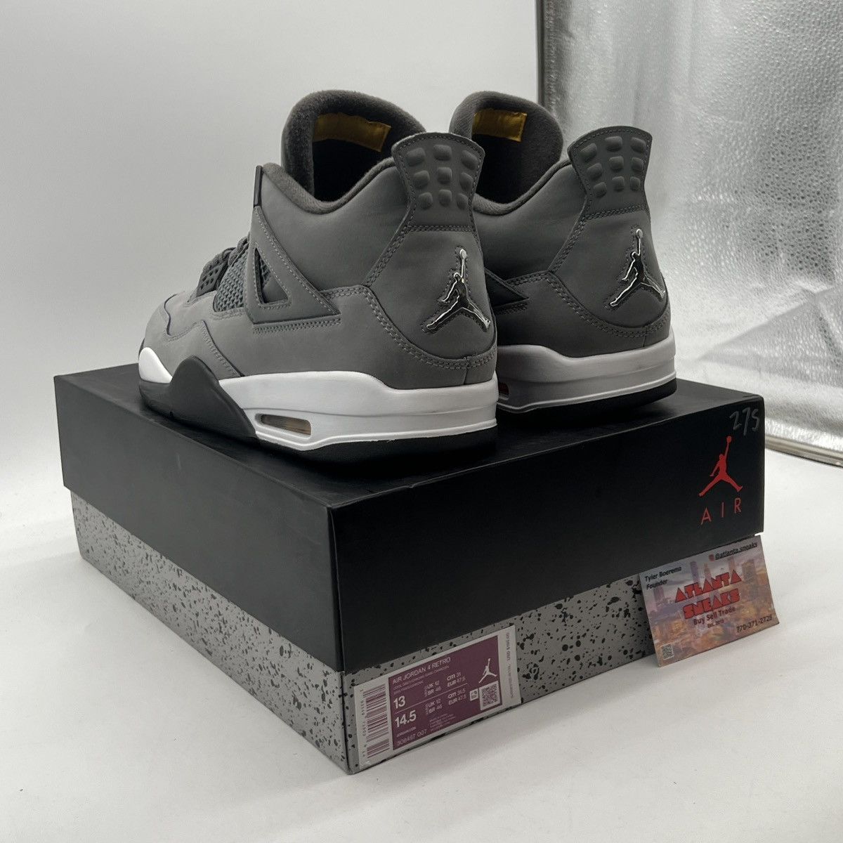 Jordan Brand Air Jordan 4 cool grey Size US 13 / EU 46 - 4 Thumbnail